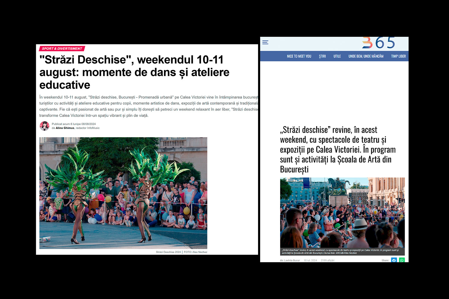Infomusic, 365, Radio Romania Bucuresti FM jurnalul.ro Strazi Deschise Calea Victoriei 2025 Bucuresti Romania Fotografii Alex Nechez Distorted Archives, concerte si spectacole ARCUB, expozitii foto