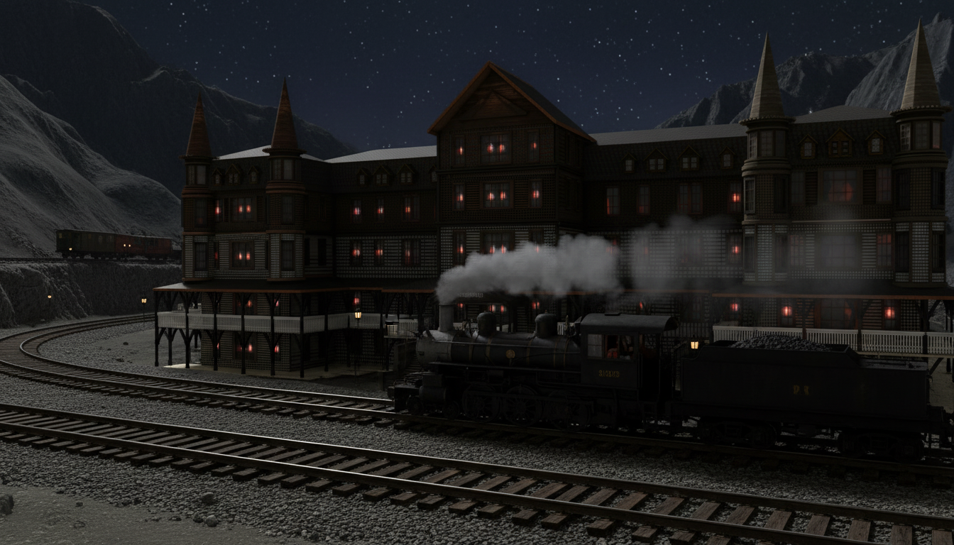 An Illustration of how the "Historic Mountain House" may have looked in its traditional setting (1850 - 1910)