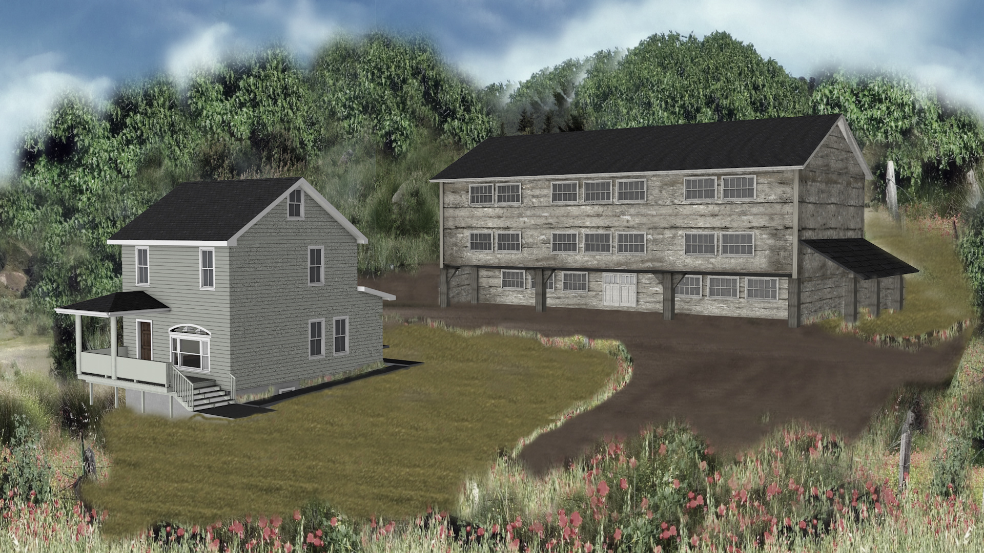 The farm where we lived for ten years.  My dad loved it here.