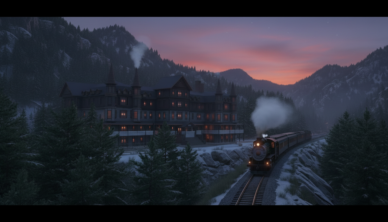 An Illustration of how the "Historic Mountain House" may have looked in its traditional setting (1850 - 1910)