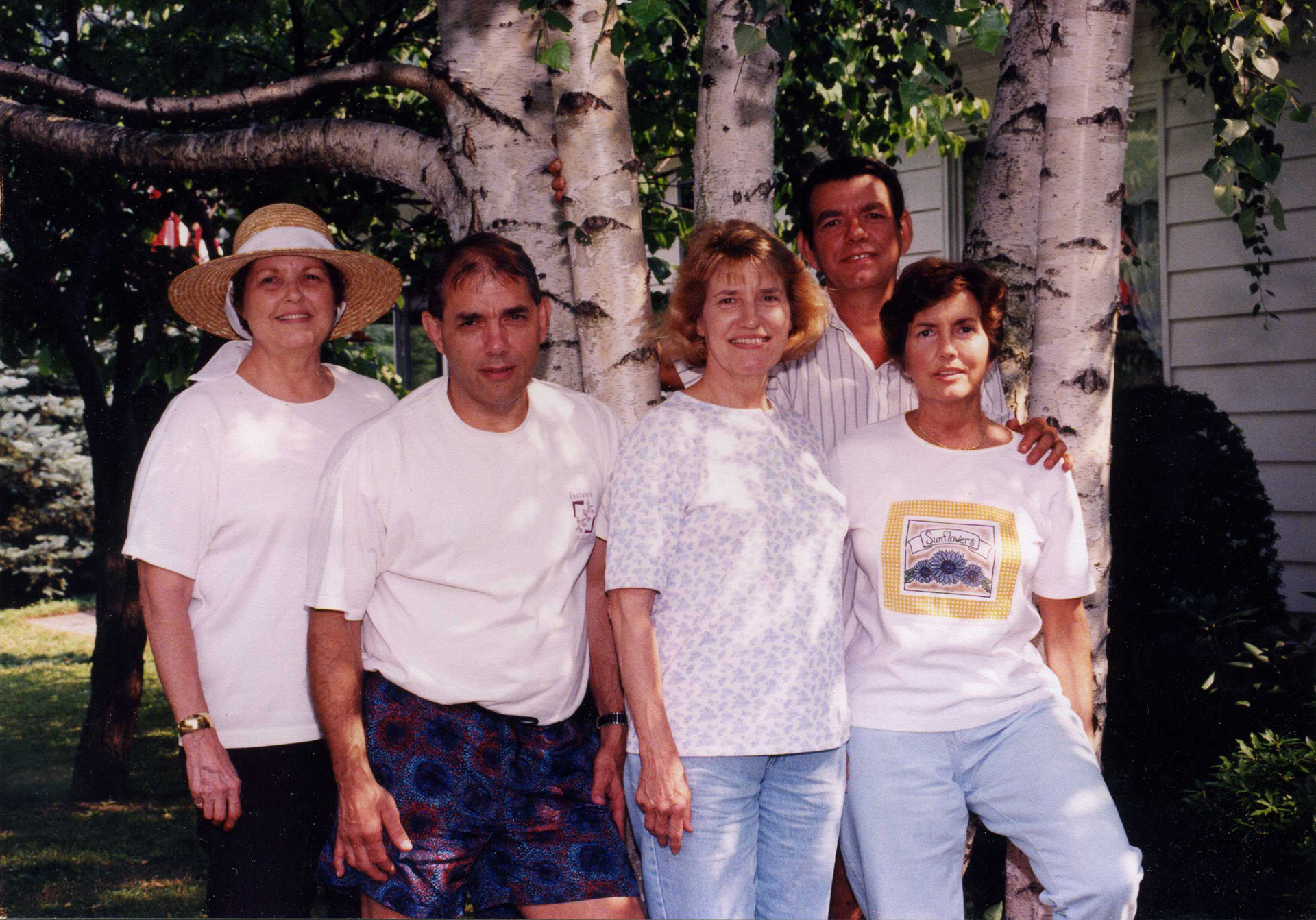 Sisters and brothers, Jane, Bob, Dolly, Ruthie, Cork in Rear.