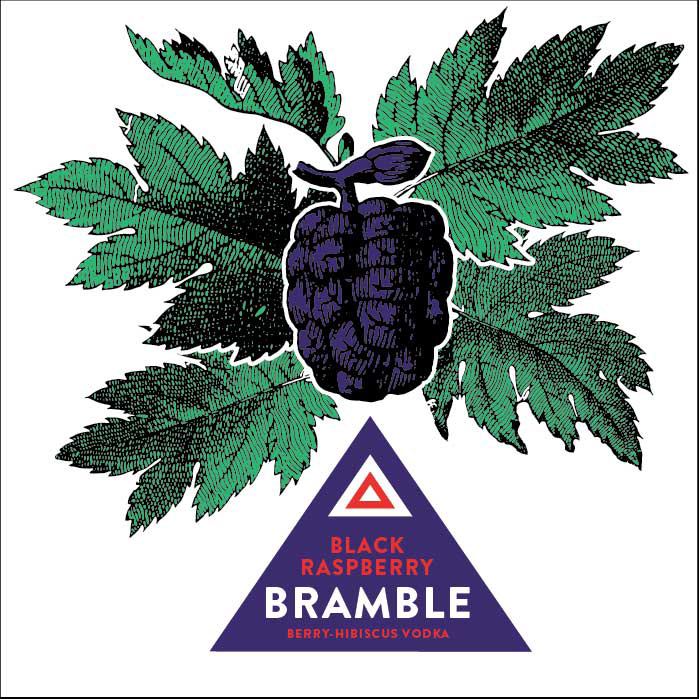 Cardinal Distillery Proposed Bottle Label - Bramble