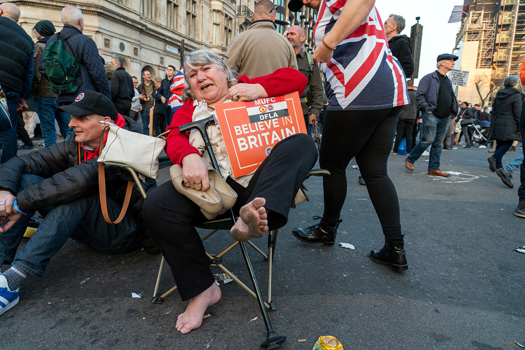 Westminster Bridge, at a Leave rally