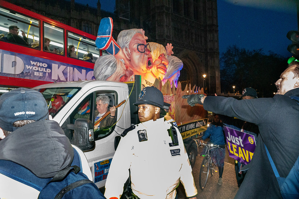 Effigies of Brexit instigators