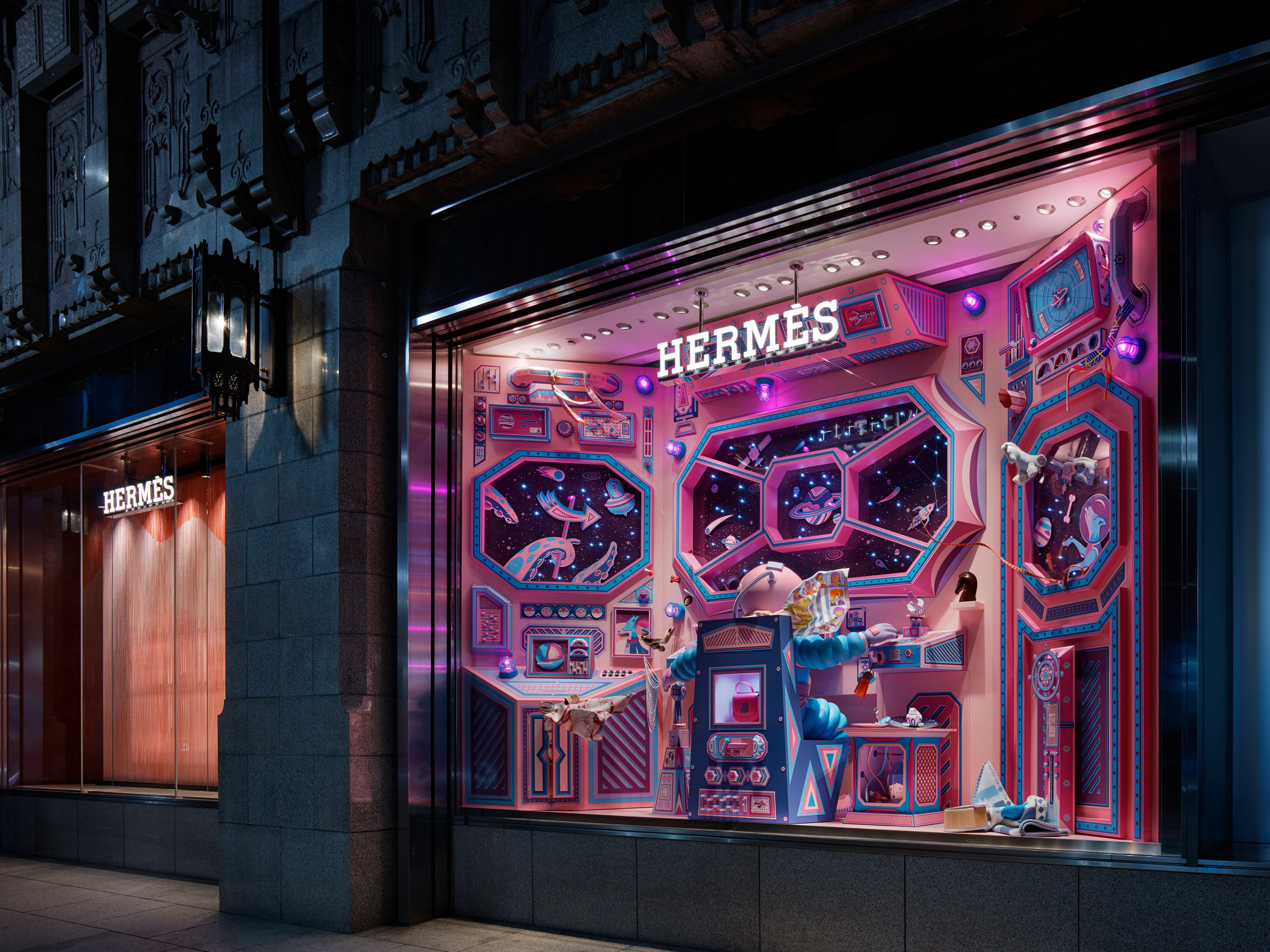 zim & zou fills Hermès' cabinet of curiosities with leather creatures
