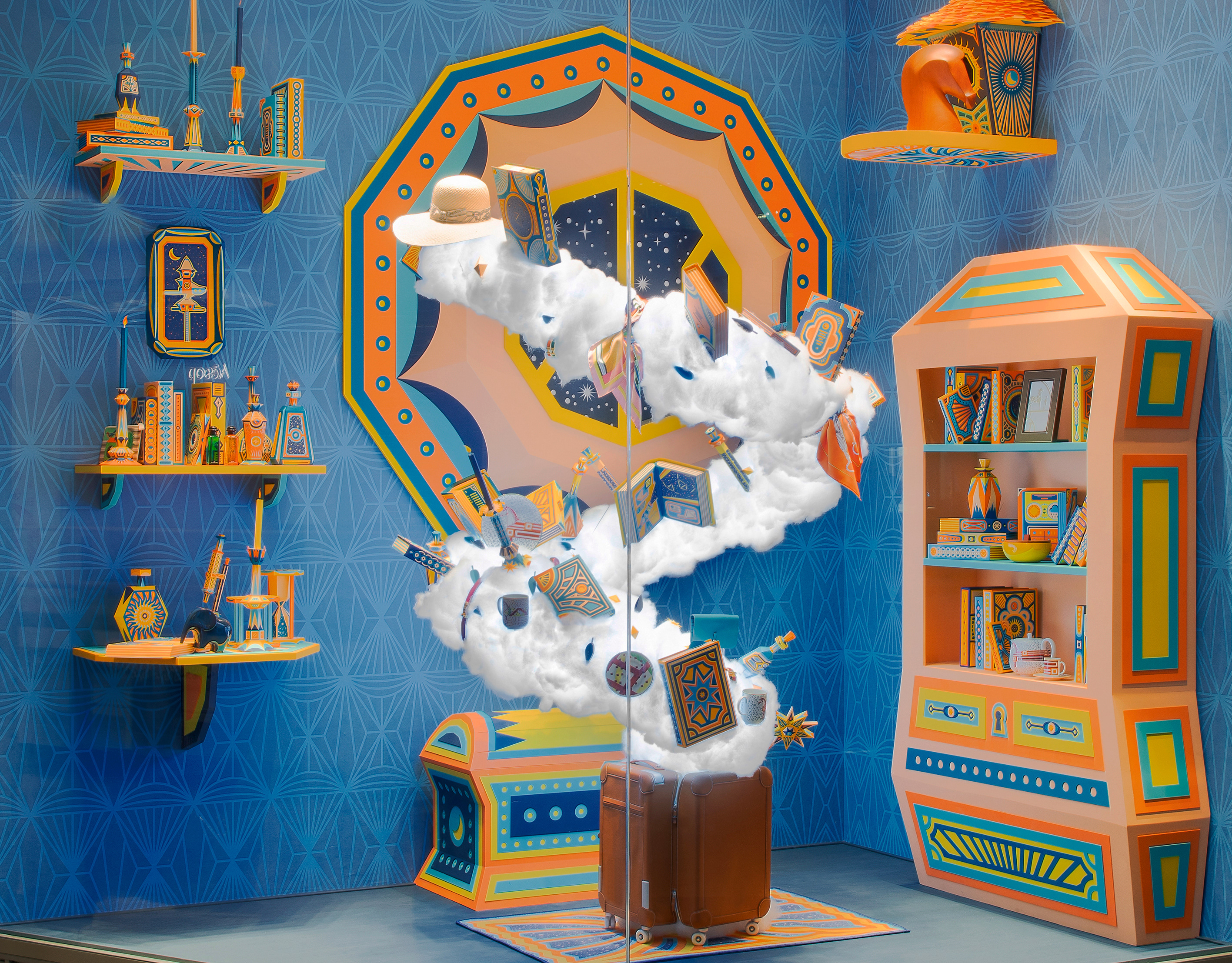 zim & zou fills Hermès' cabinet of curiosities with leather creatures