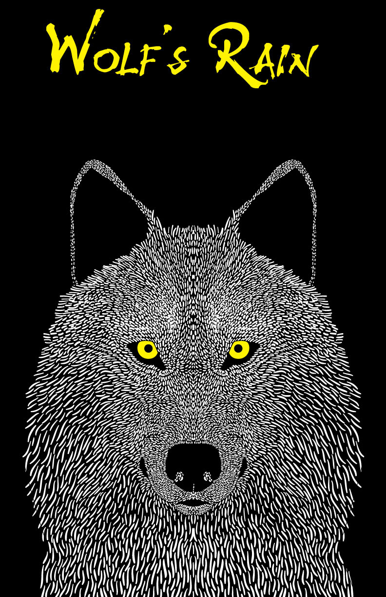 Wolf's Rain print, 11"x17". 2014
