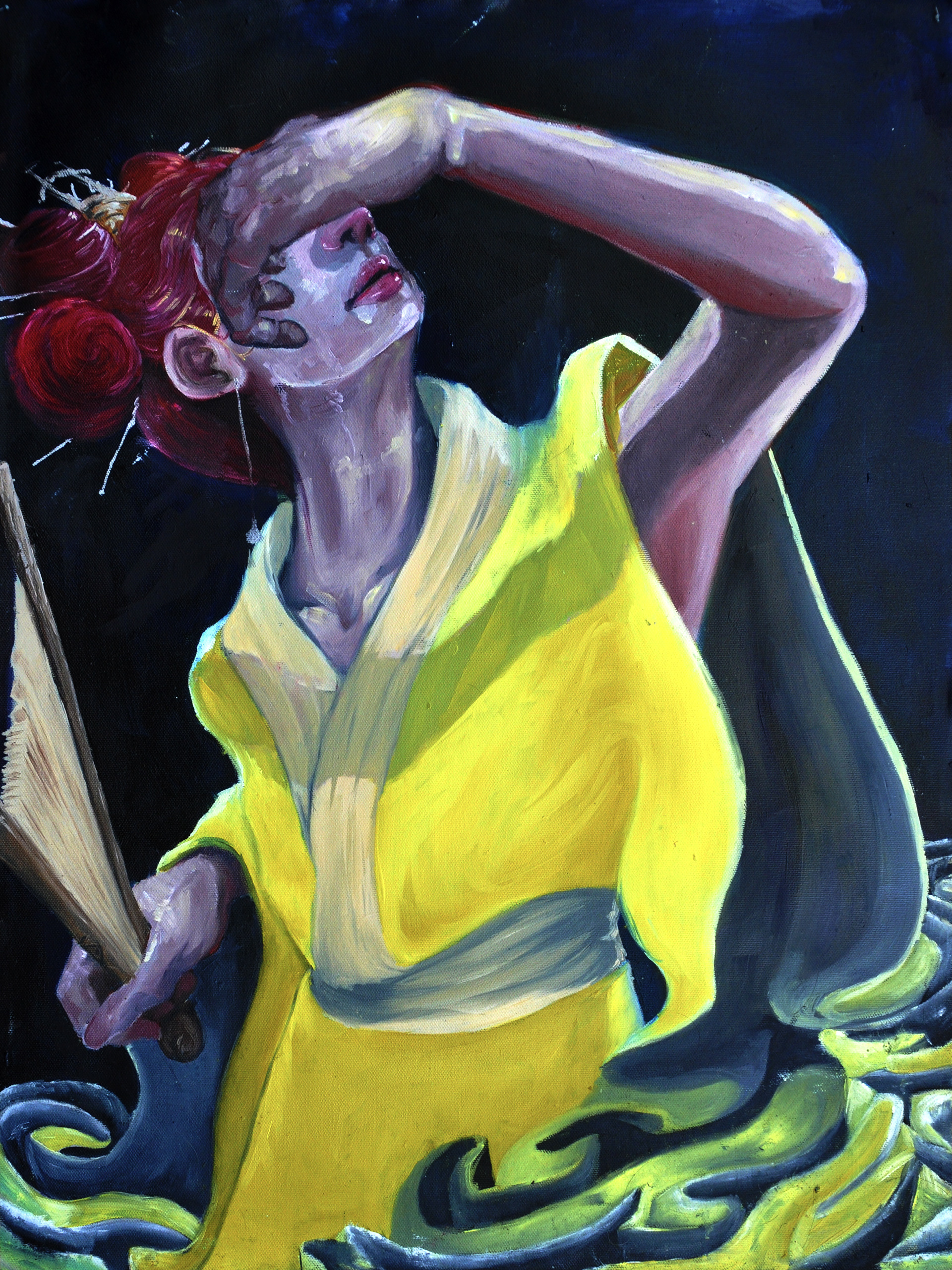 Goddess of Thought, 18"x24", Oil