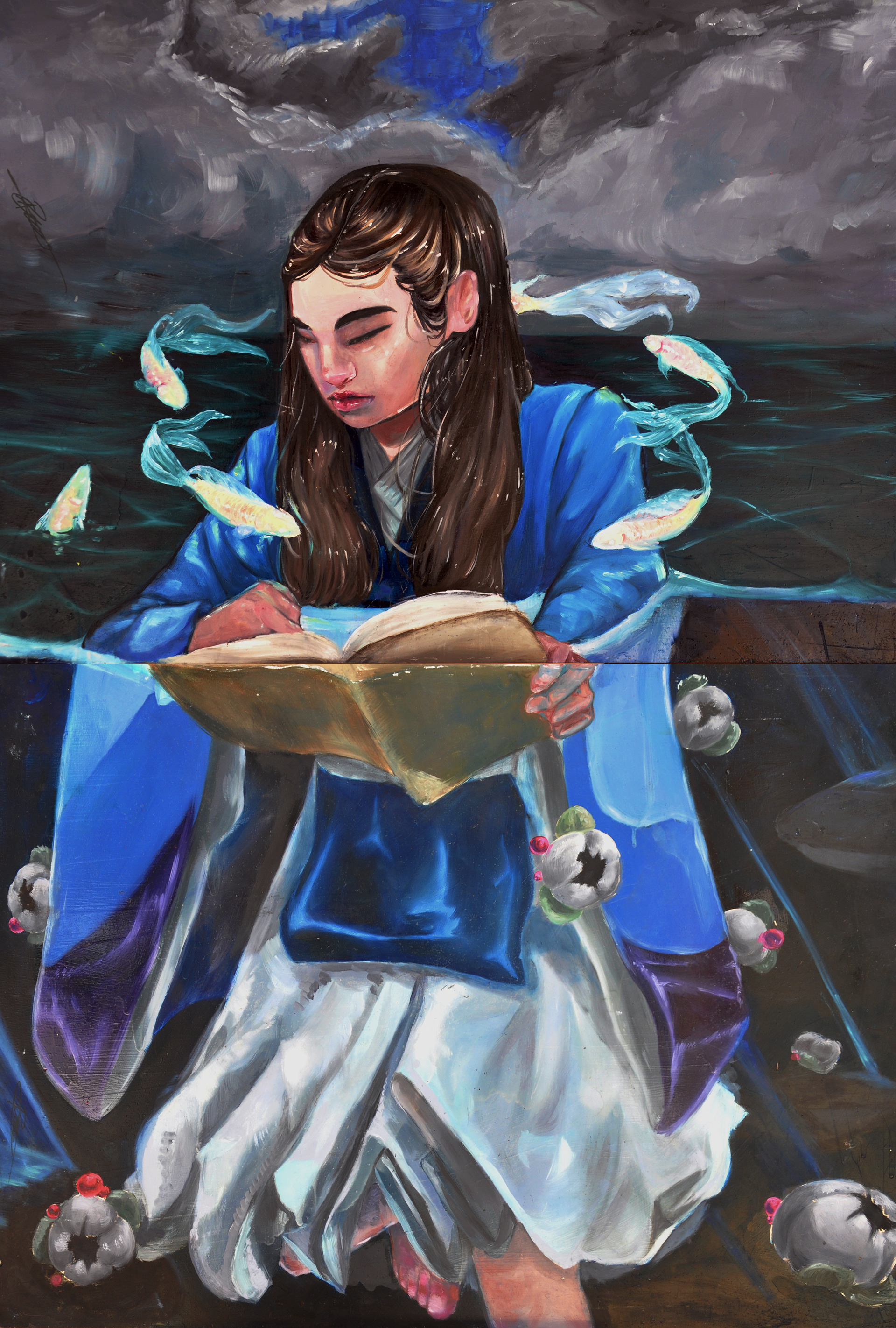Goddess of Knowledge, 18"x24", Oil