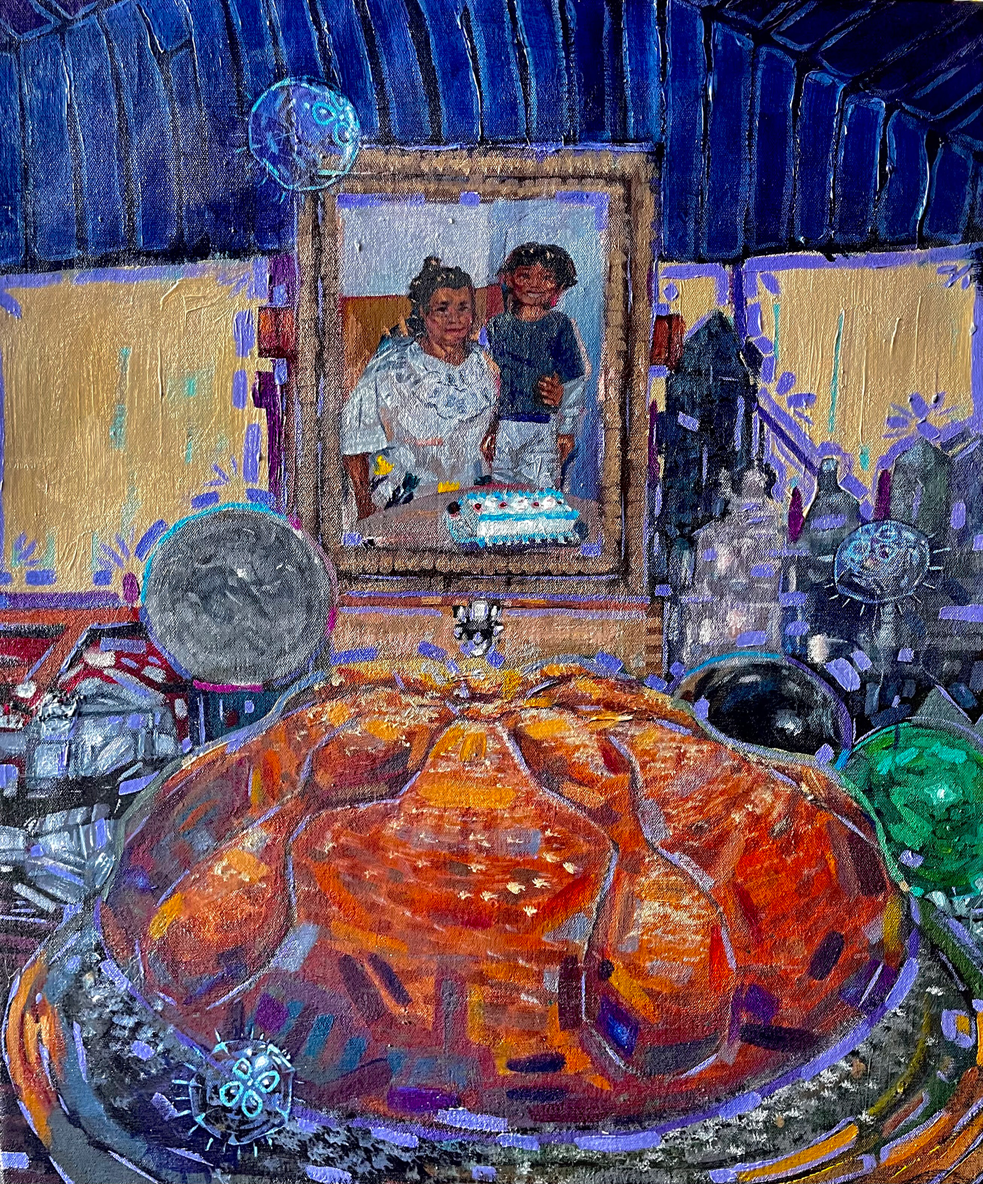 Ofrenda Para Abuela, 20" x 24", Acrylic