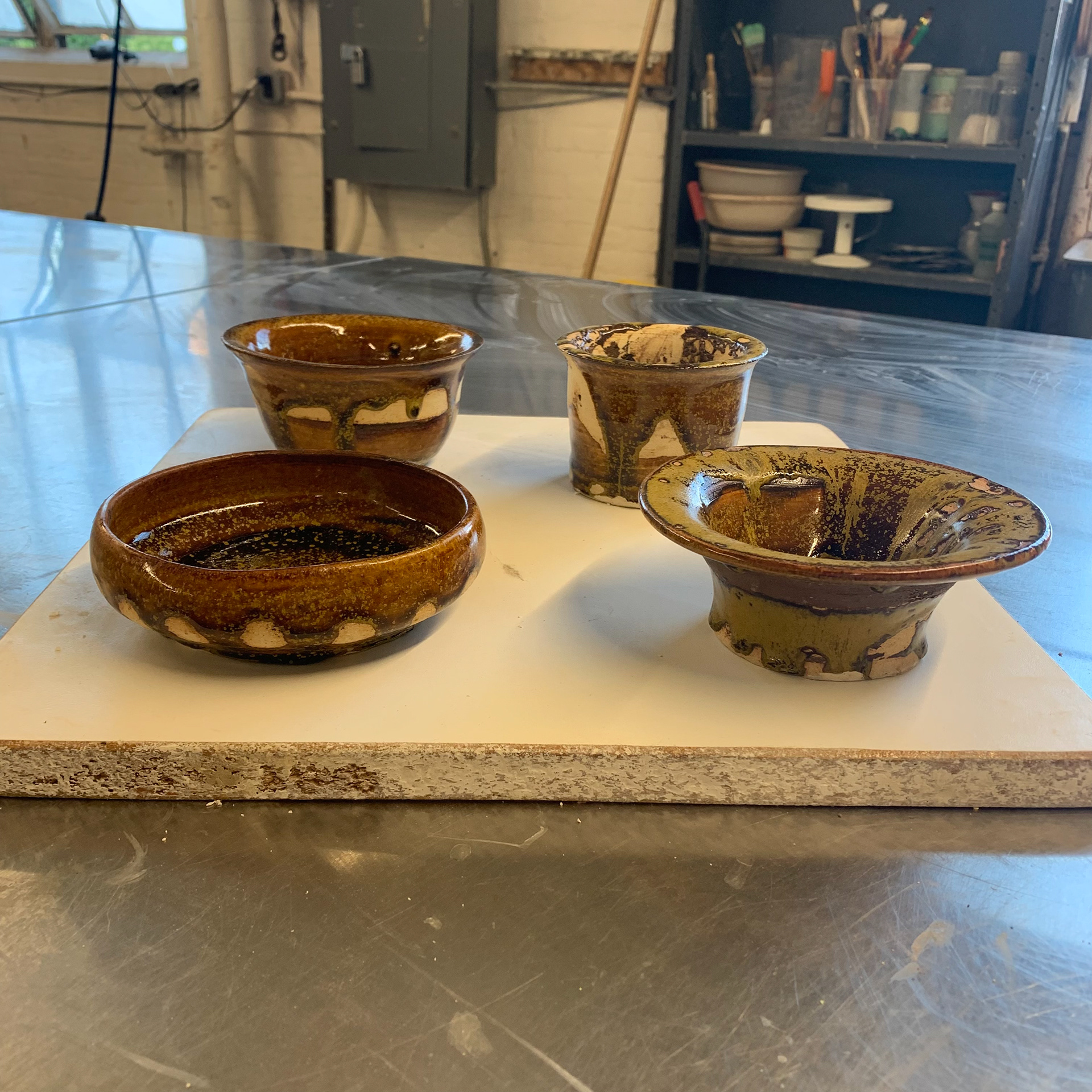 Hand thrown vessels
