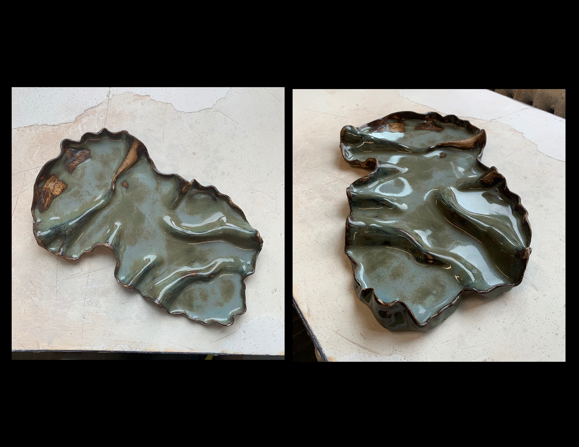 Ceramic Tray, 1.5’x1’x3"