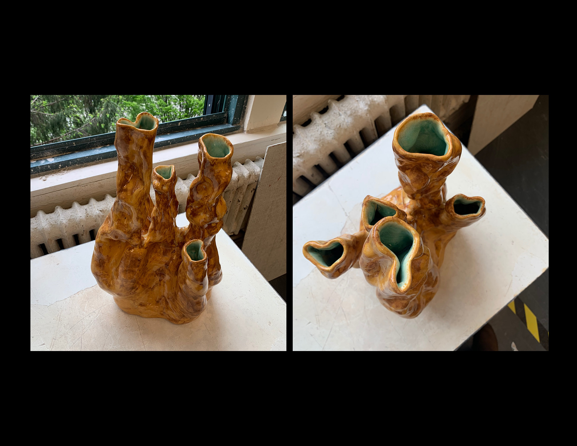 Abstract Candleholder, 1’x1’x2’