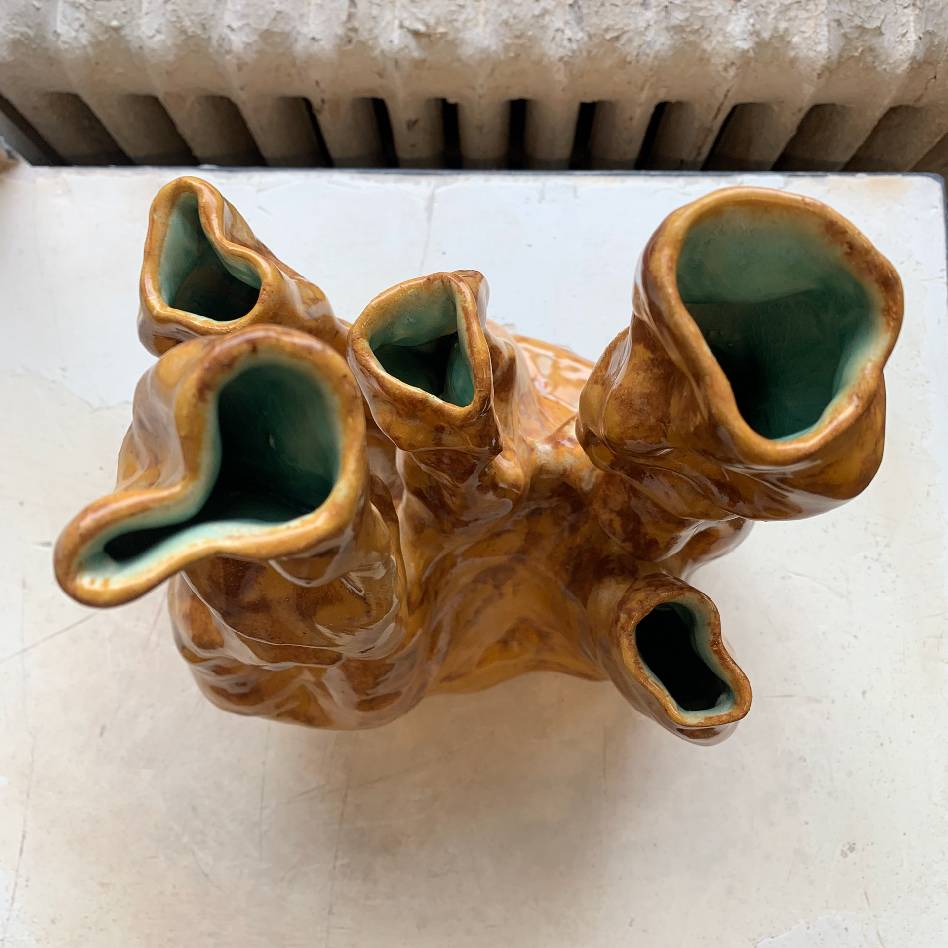 Abstract Candleholder, 1’x1’x2’