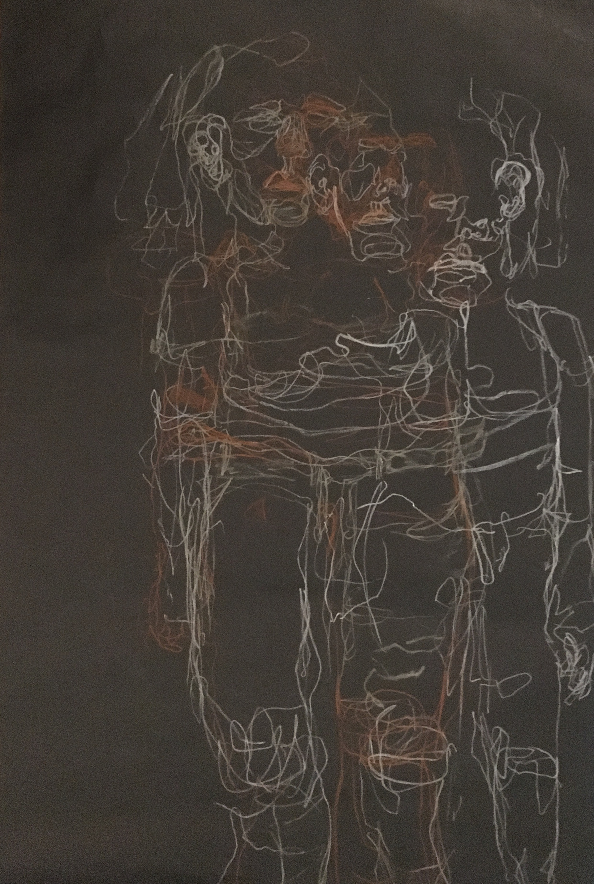 6'x3.5' : oil bars and chalk on paper