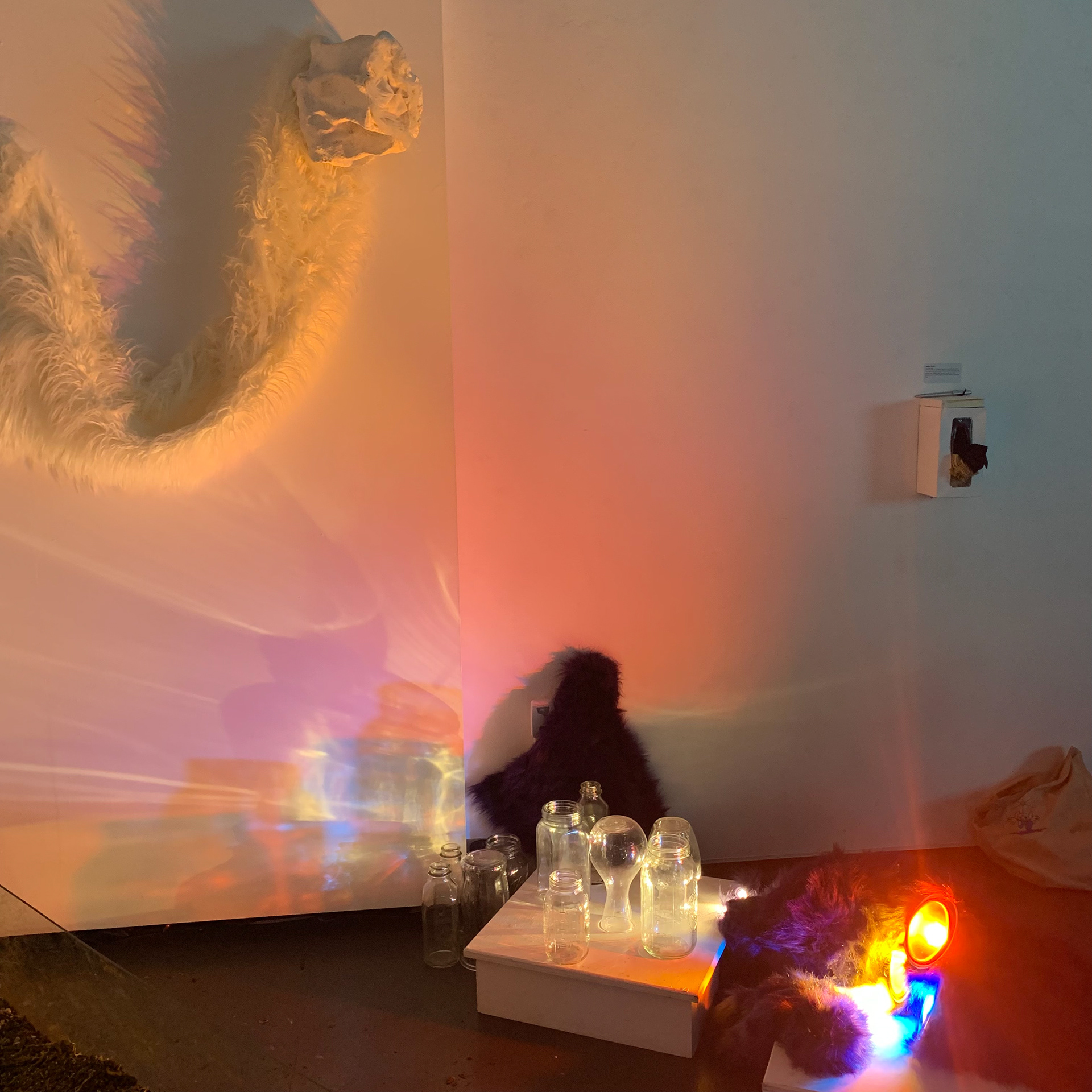 Detail of lights changing based on motion