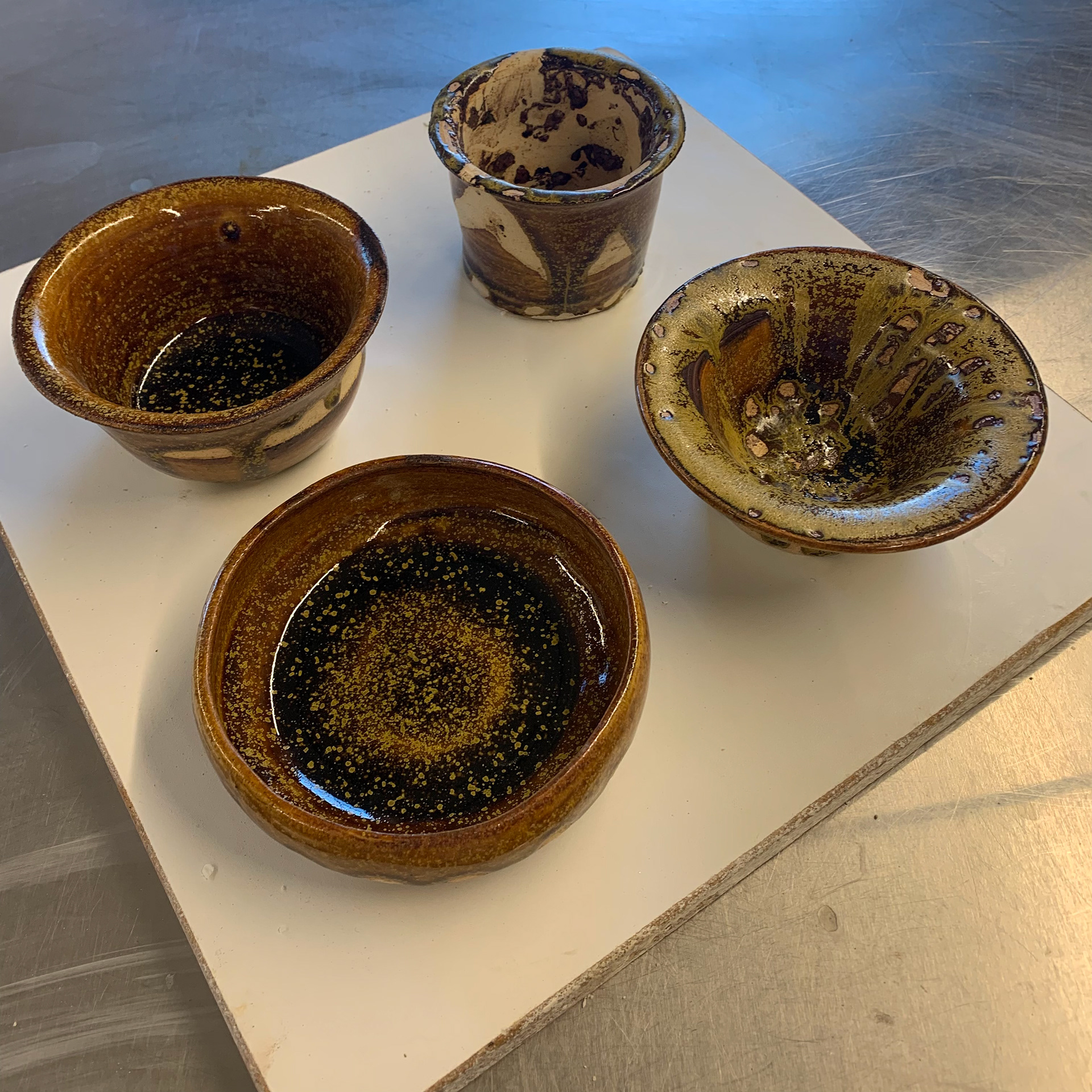 Hand thrown vessels