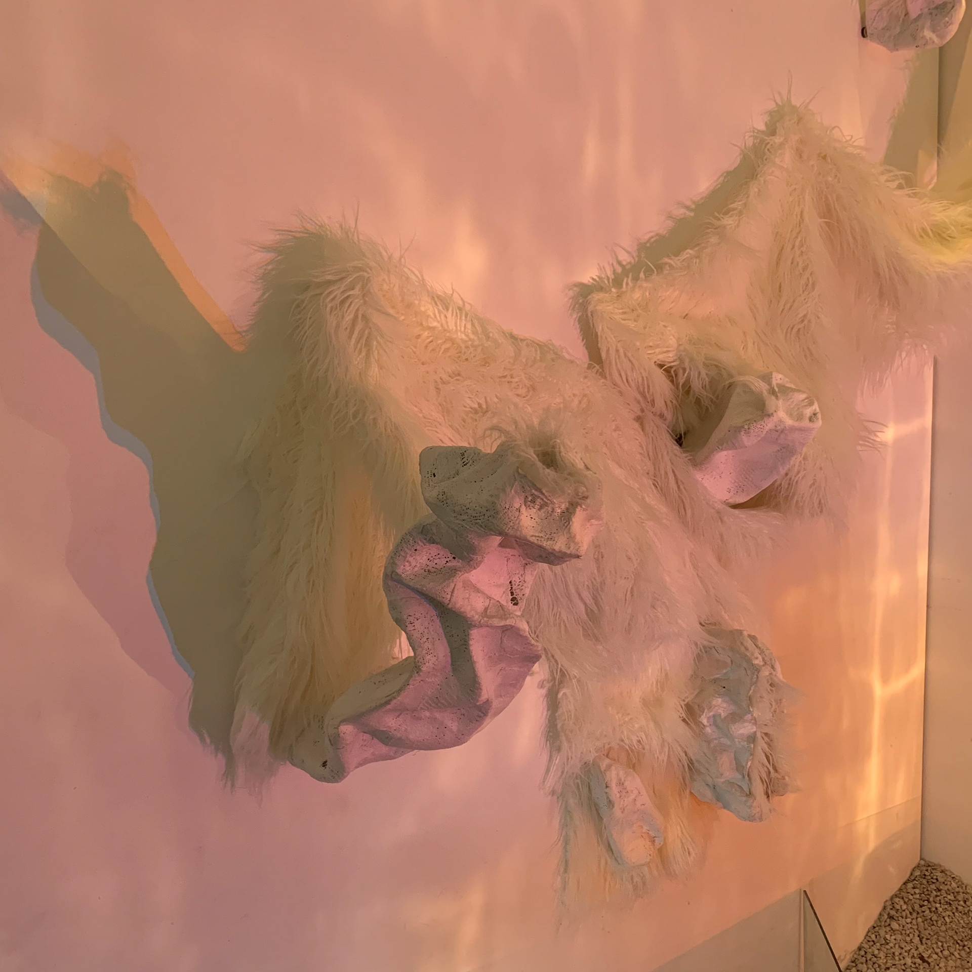 Detail of scent vessels with lights changing based on motion