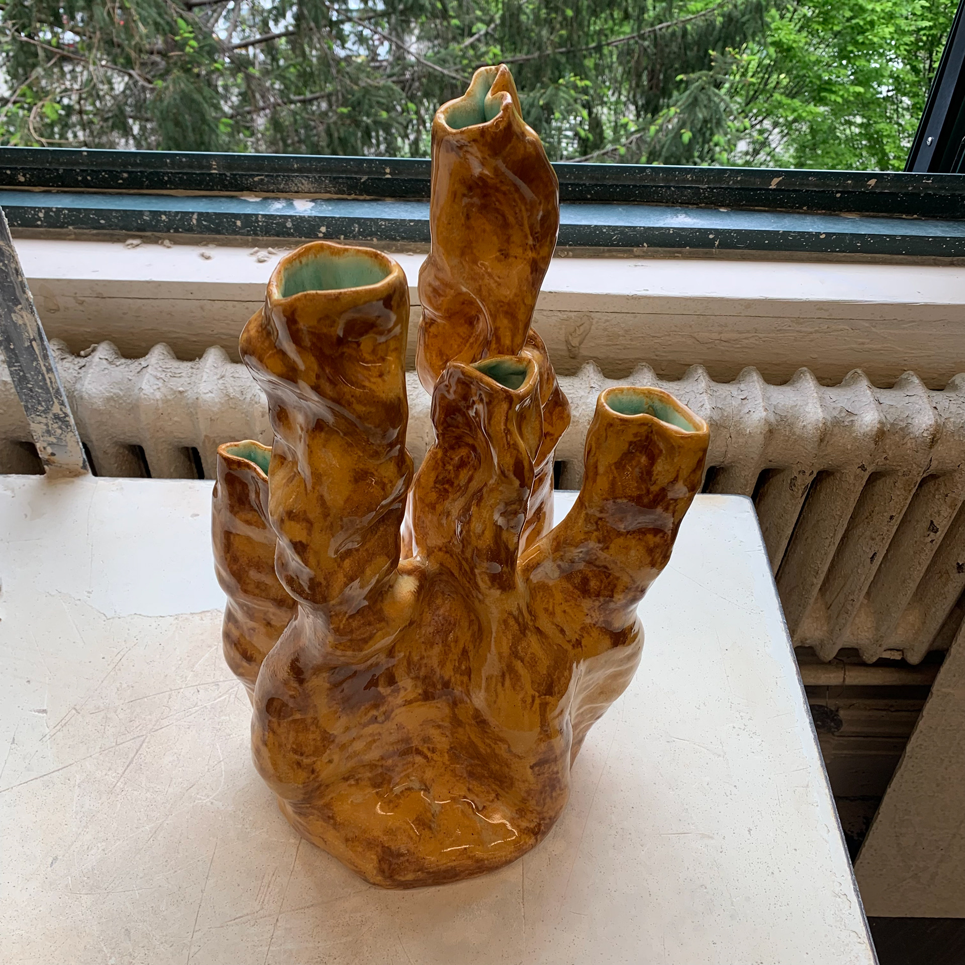 Abstract Candleholder, 1’x1’x2’