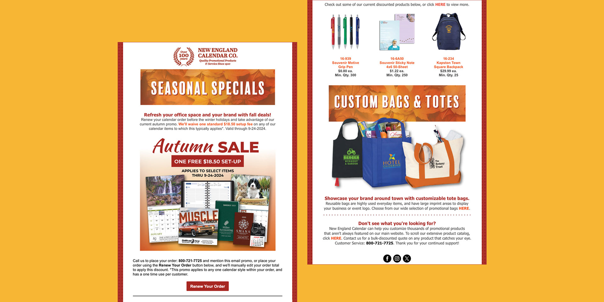 Fall Deals Email Marketing Campaign