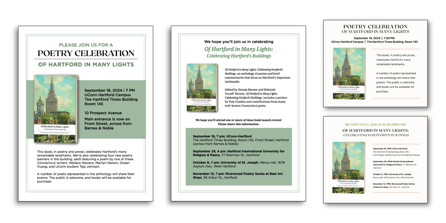 Promotional Book Launch Event Flyers & Facebook Timeline Images