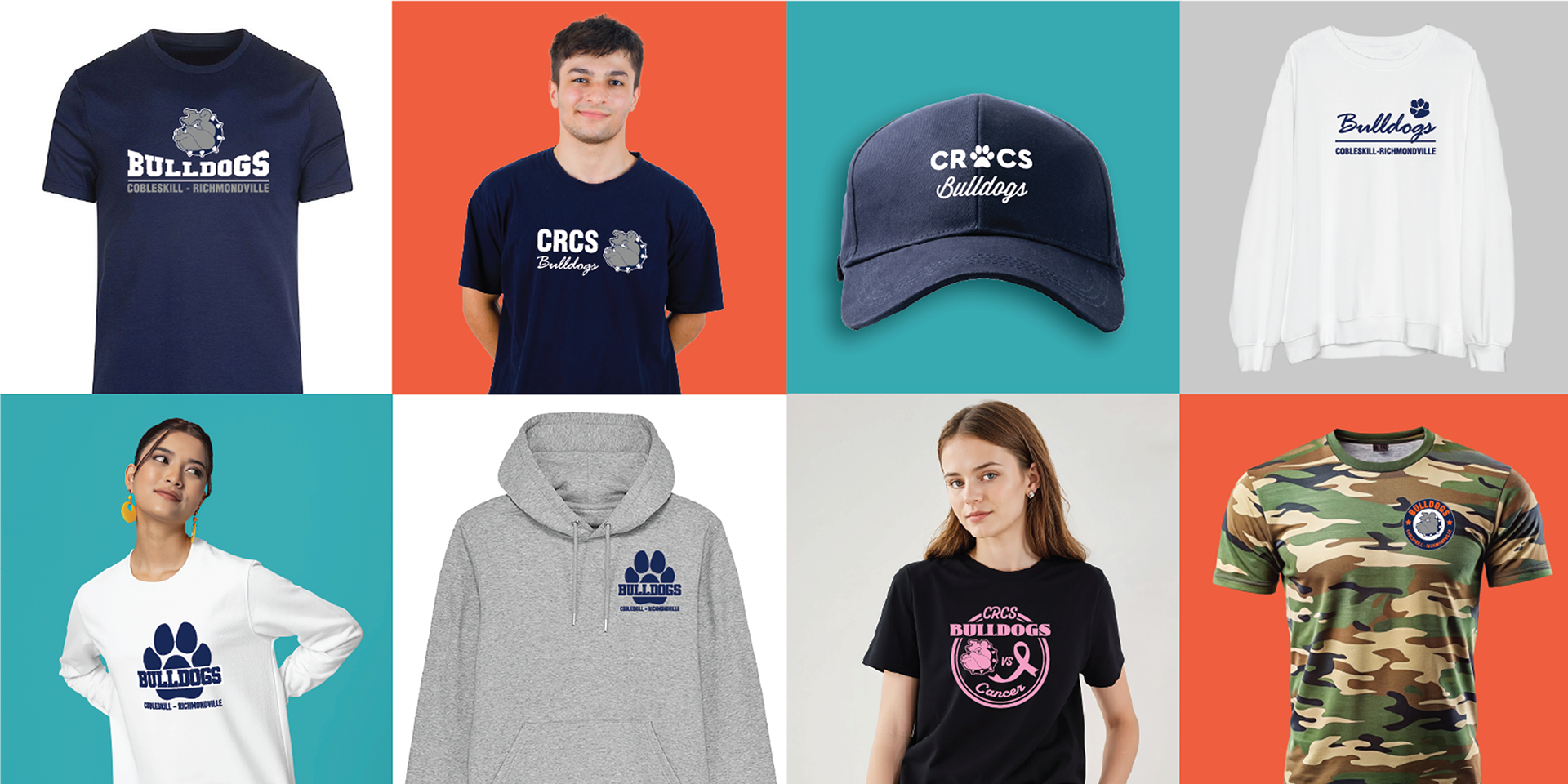 Cobleskill Richmondville Bulldogs Sportswear / Spiritwear Samples