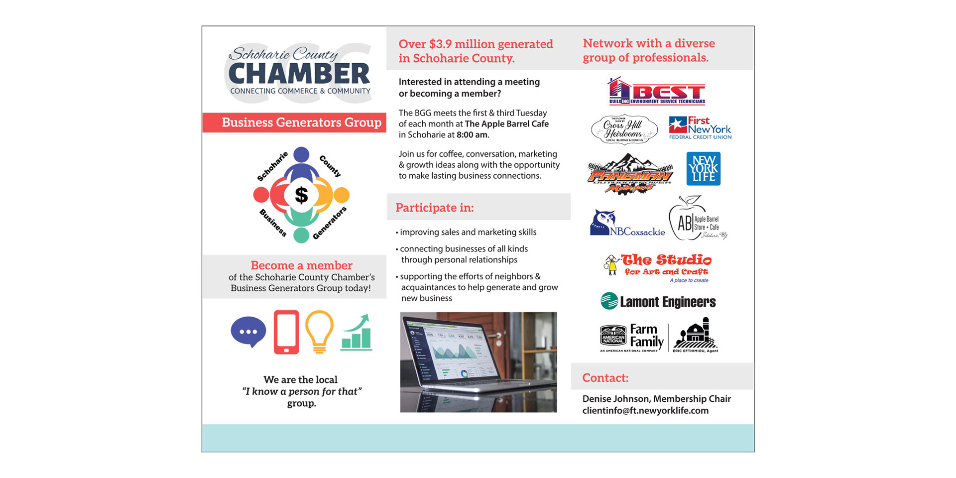 Business Generators Group Trifold Brochure