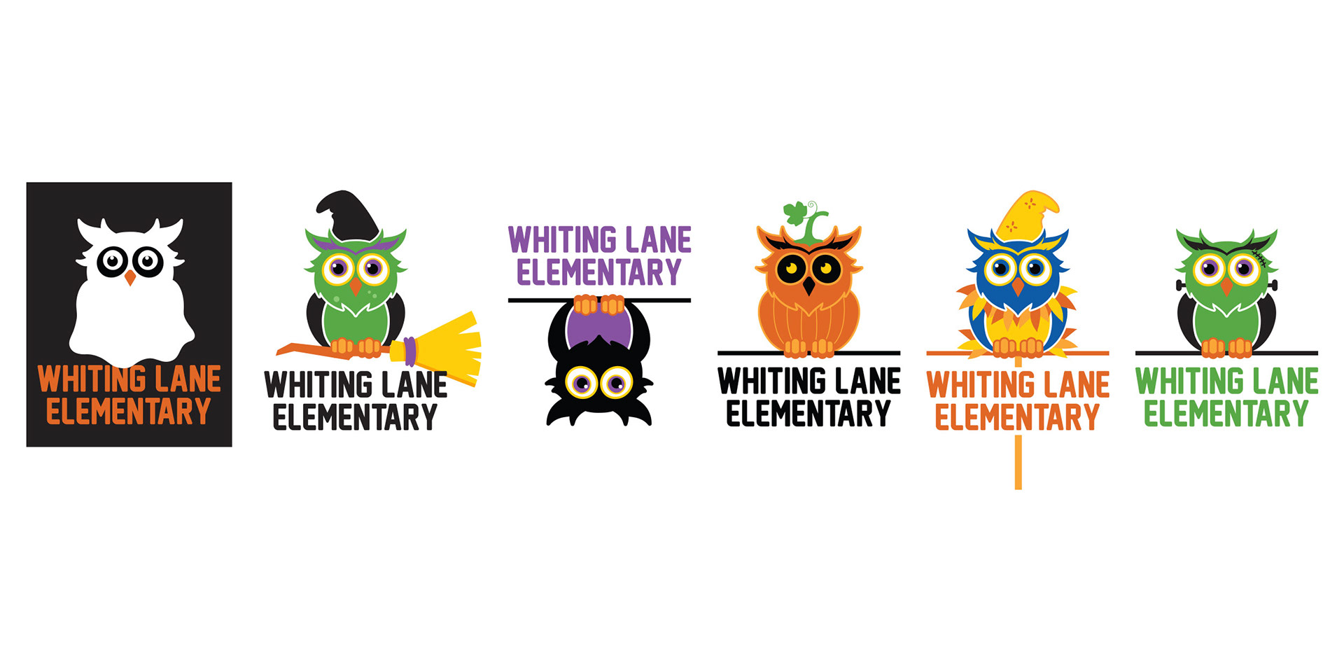 Whiting Lane Costume Drive "Flash the Owl" Mascot Designs