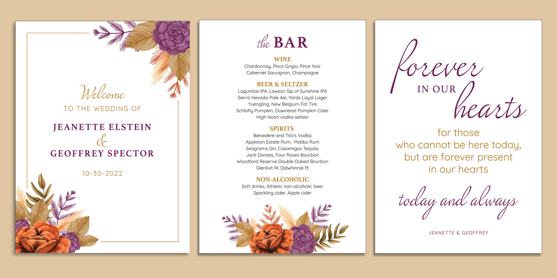 wedding signage