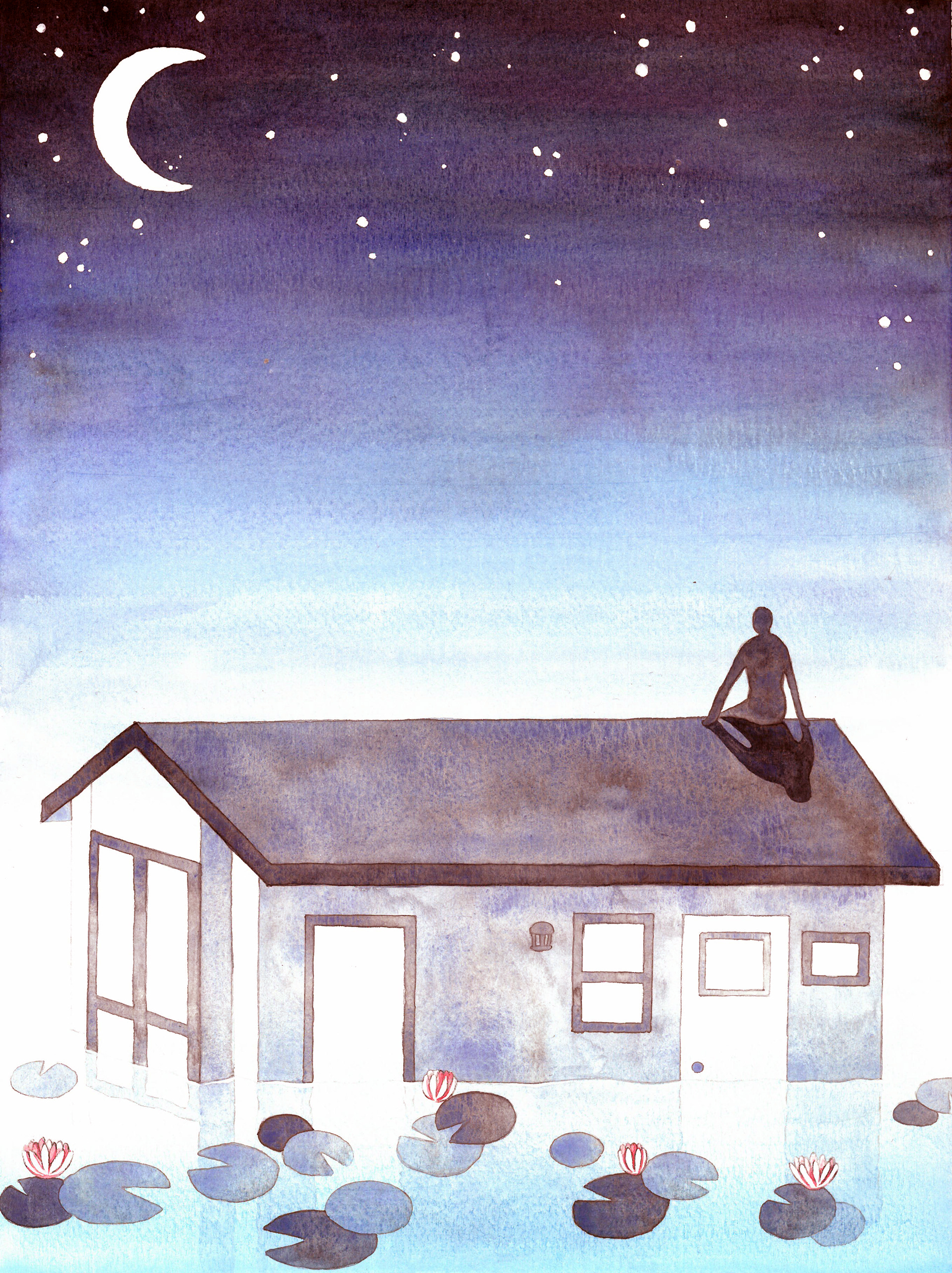 Home, 2019, 21x29.7cm, Watercolor on paper
