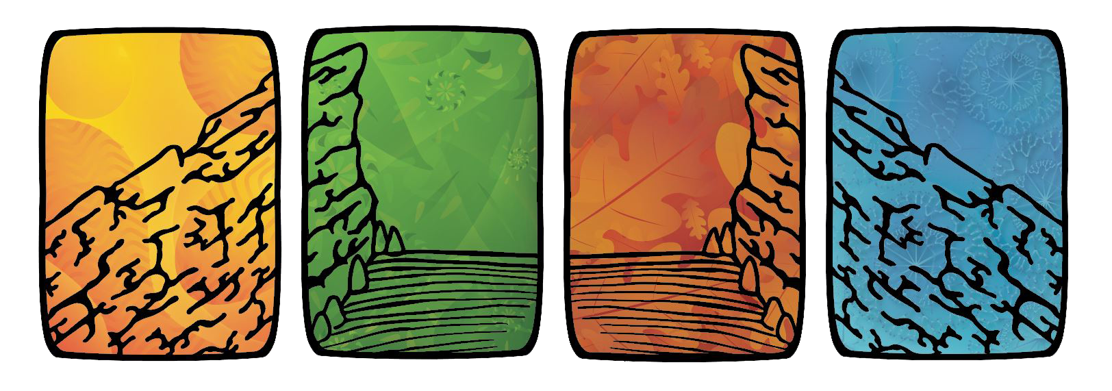 Reid Creations, Ian Reid, Graphic Design, Fort Collins Graphic Designer, Graphic Design Services Colorado, Reid Creations LLC, logo design, branding, red rocks, Colorado, illustration