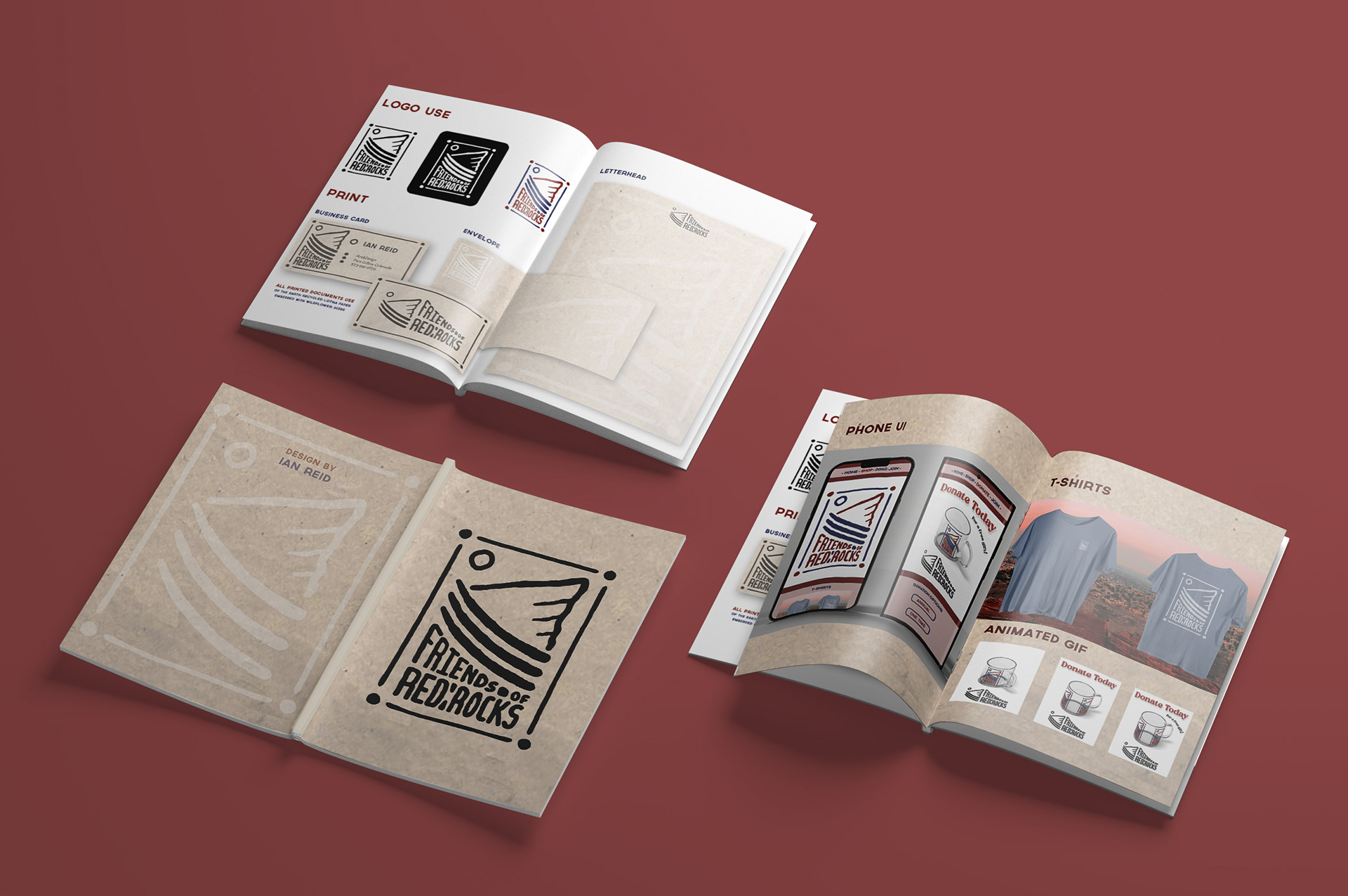 Reid Creations, Ian Reid, Graphic Design, Fort Collins Graphic Designer, Graphic Design Services Colorado, Reid Creations LLC, logo design, branding, red rocks, Colorado, illustration