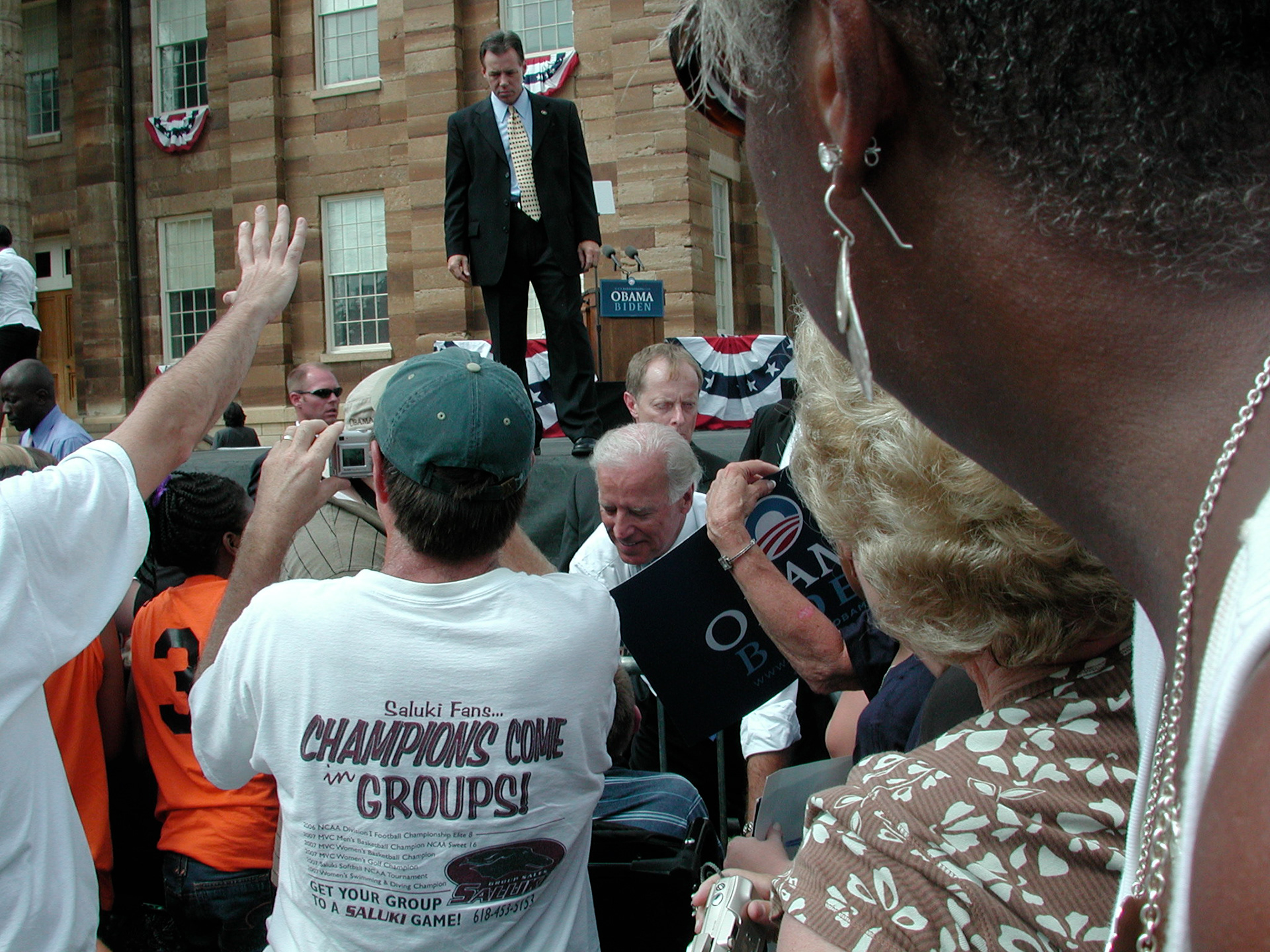 Biden greets the youngster