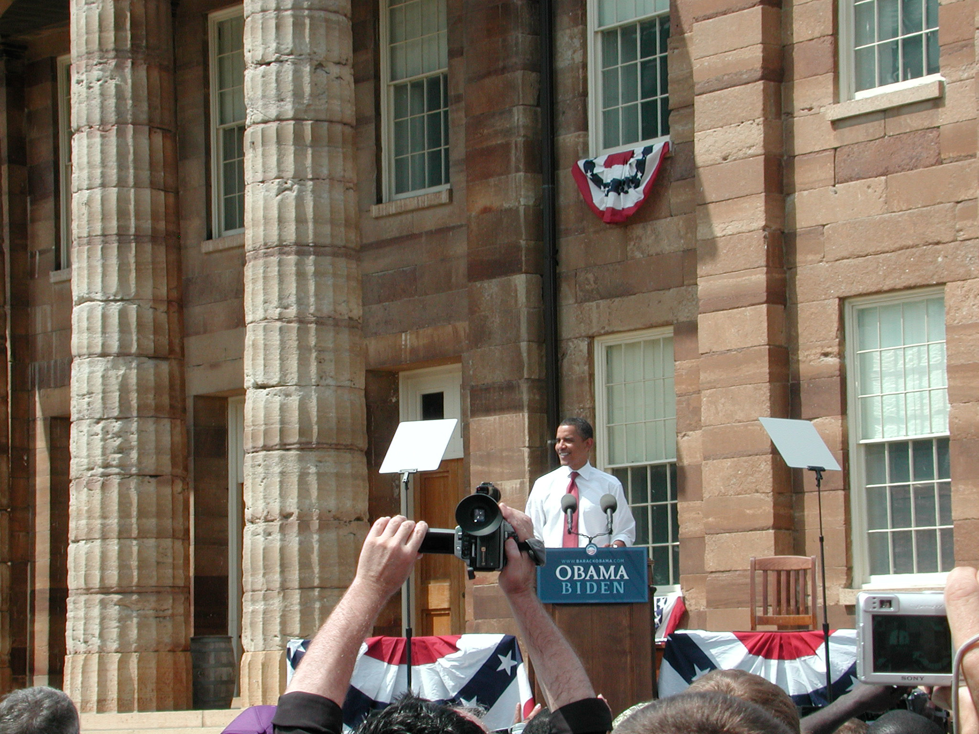 Barack Obama prepares to make his announcement