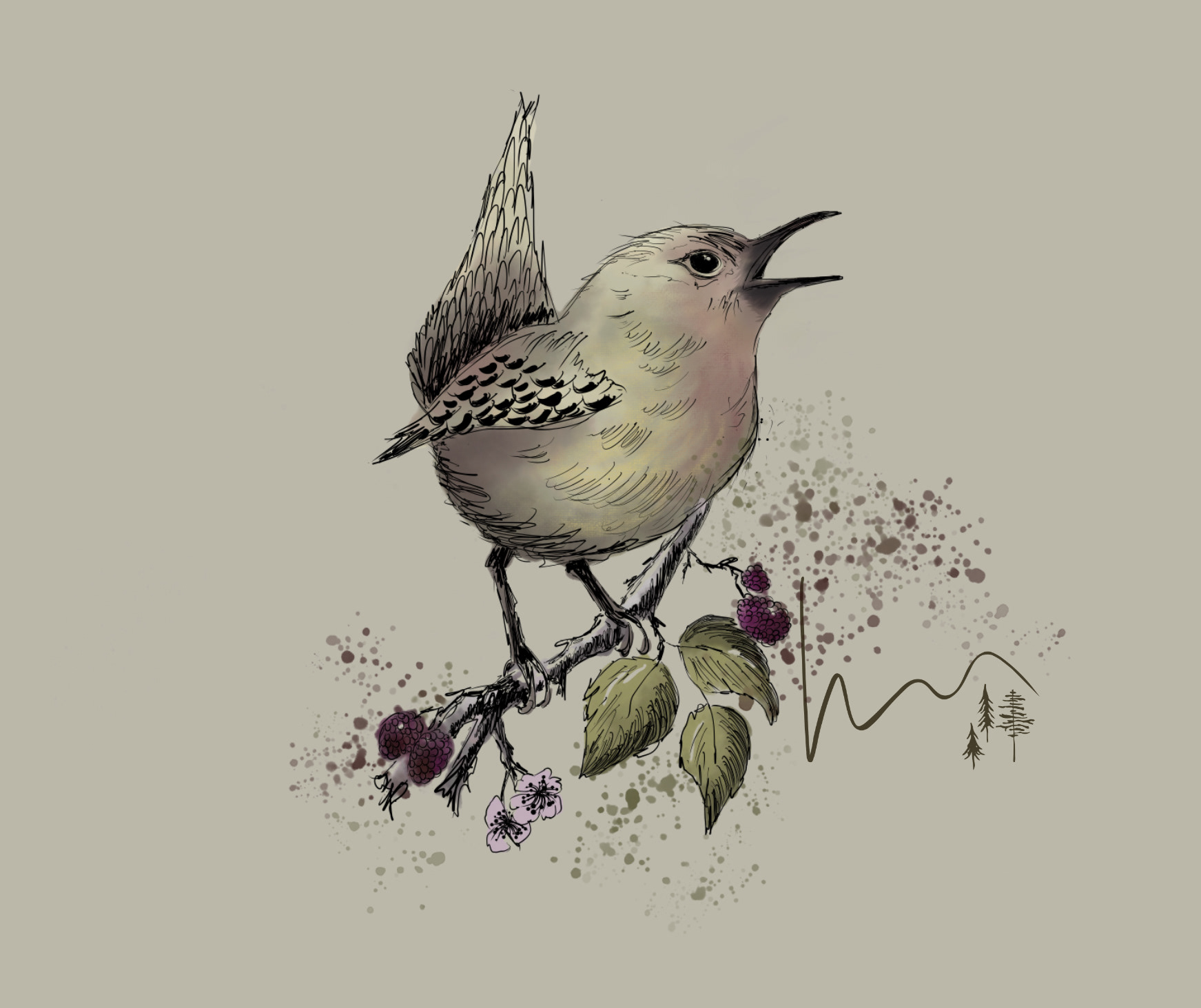 "Blackberry song" [light sage]