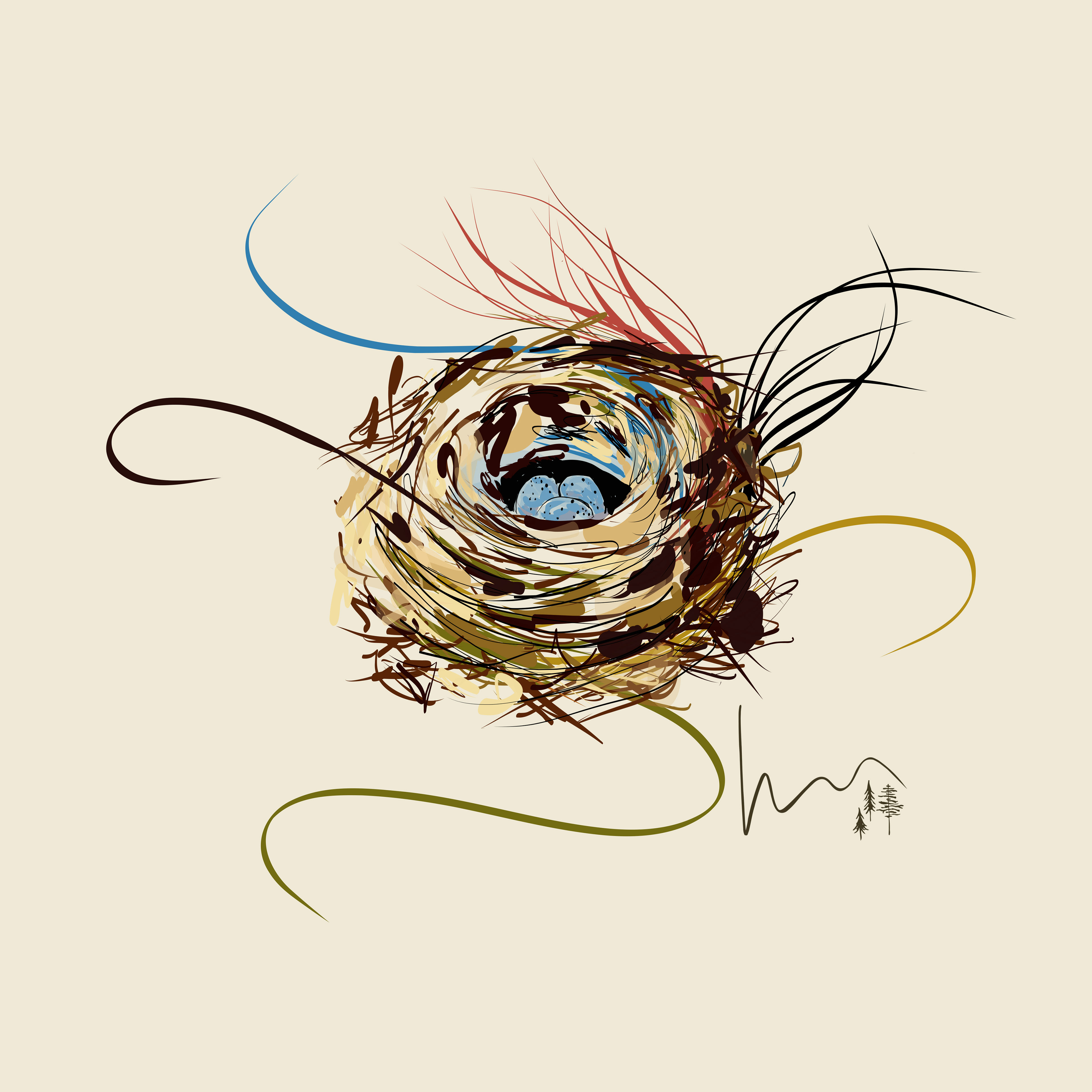 Straggle nest [spring petal]
