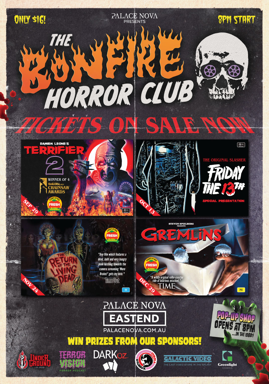 Bonfire Horror Club poster