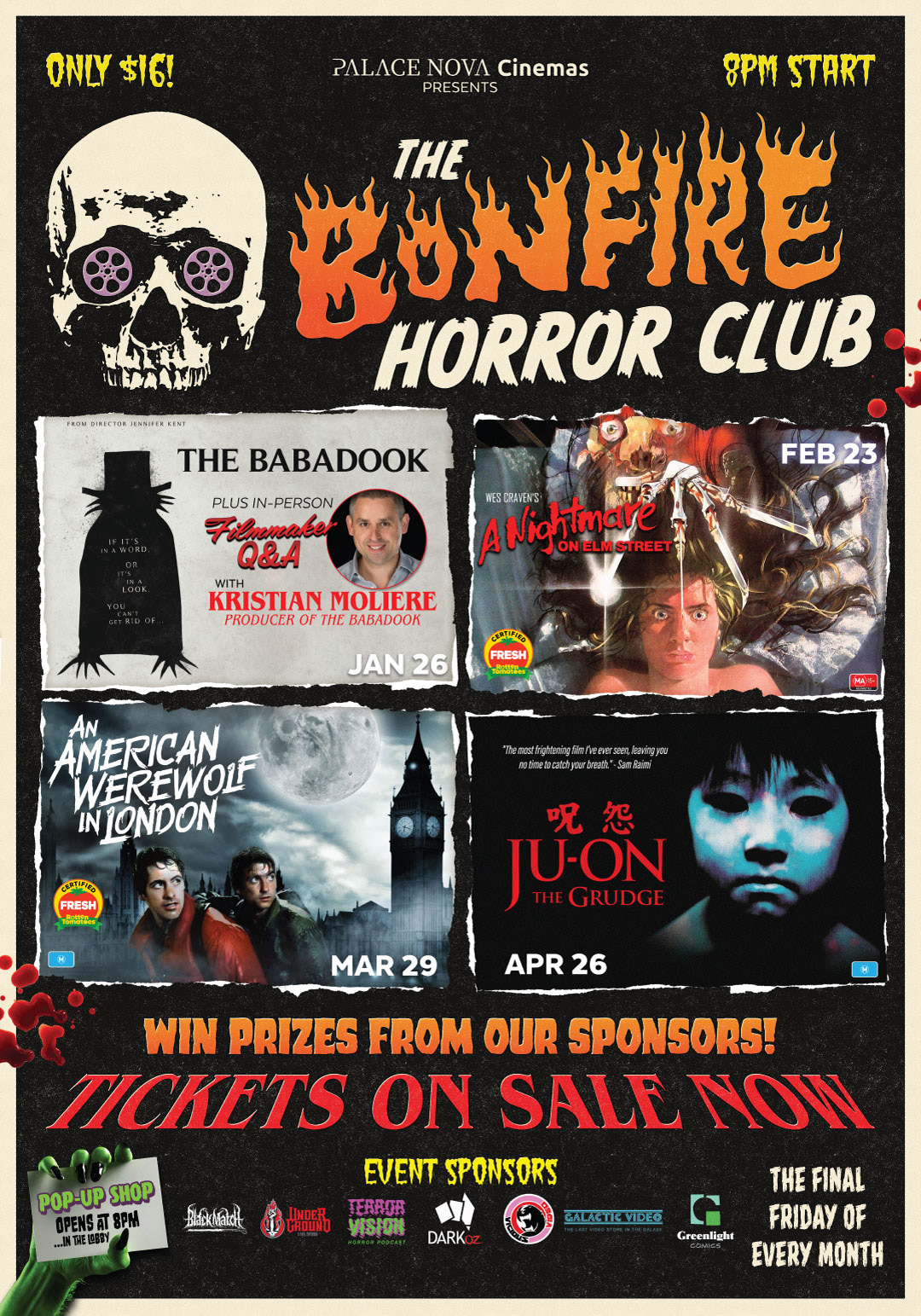 Bonfire Horror Club poster