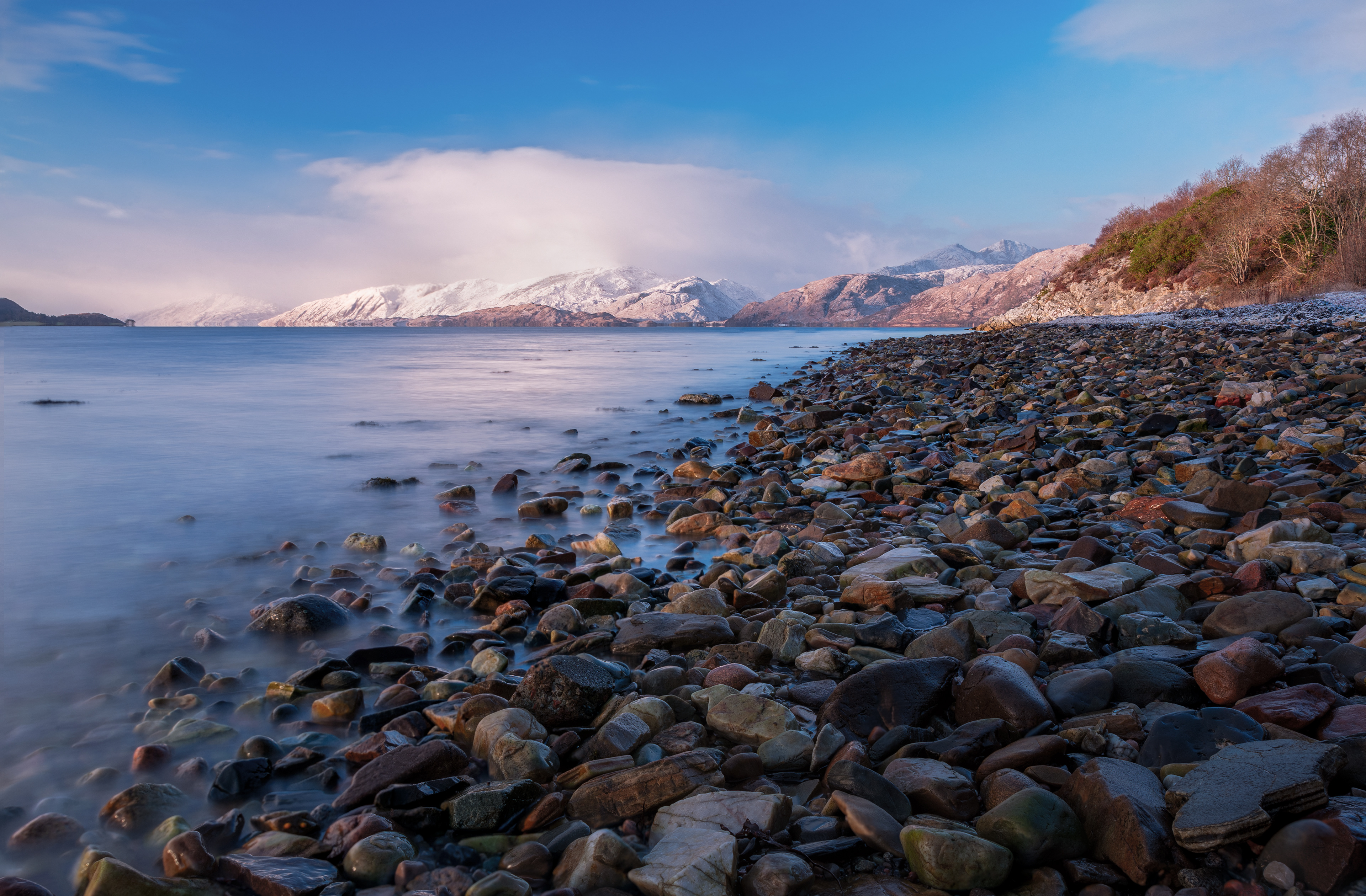 Winter pebbles at Loch Linnhe
