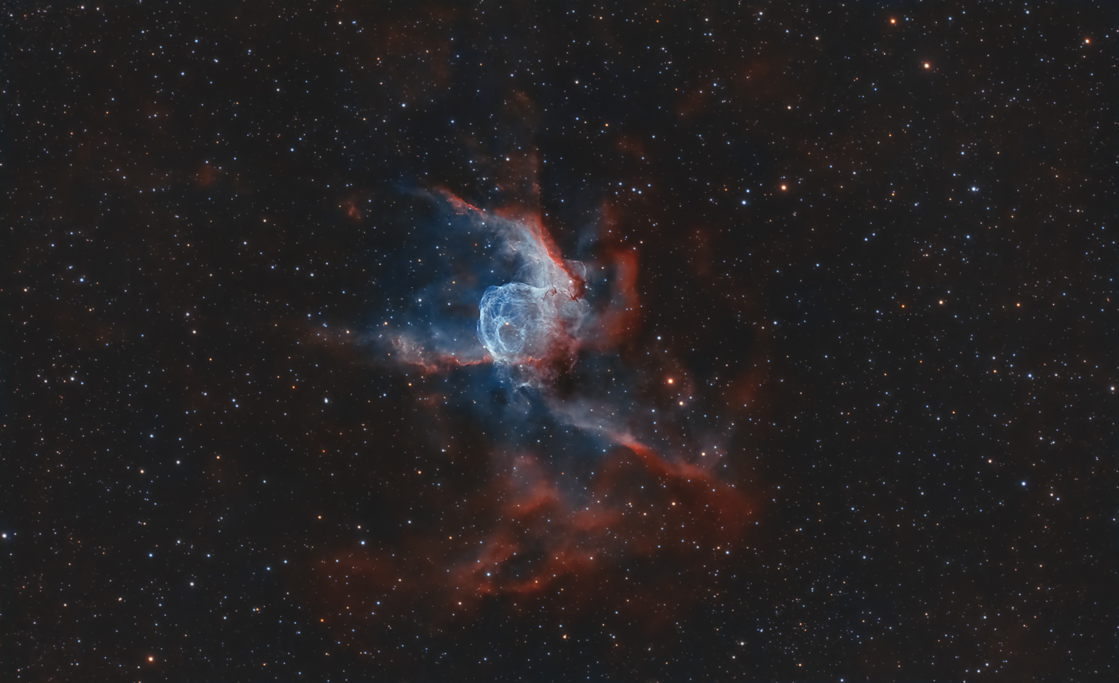 Thor's Helmet nebula