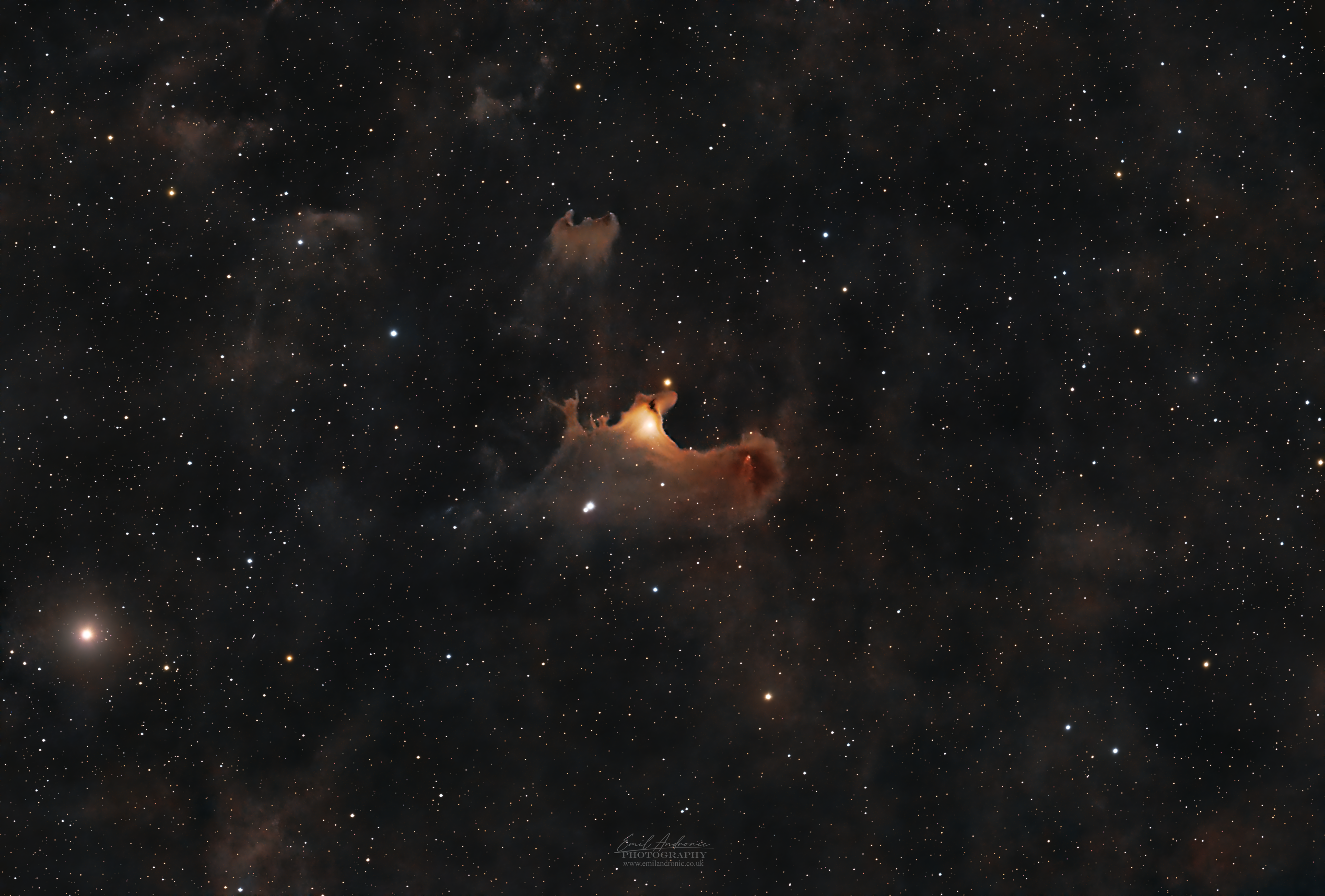 Protostar Blazes Bright, Reshaping Its Stellar Nursery - National