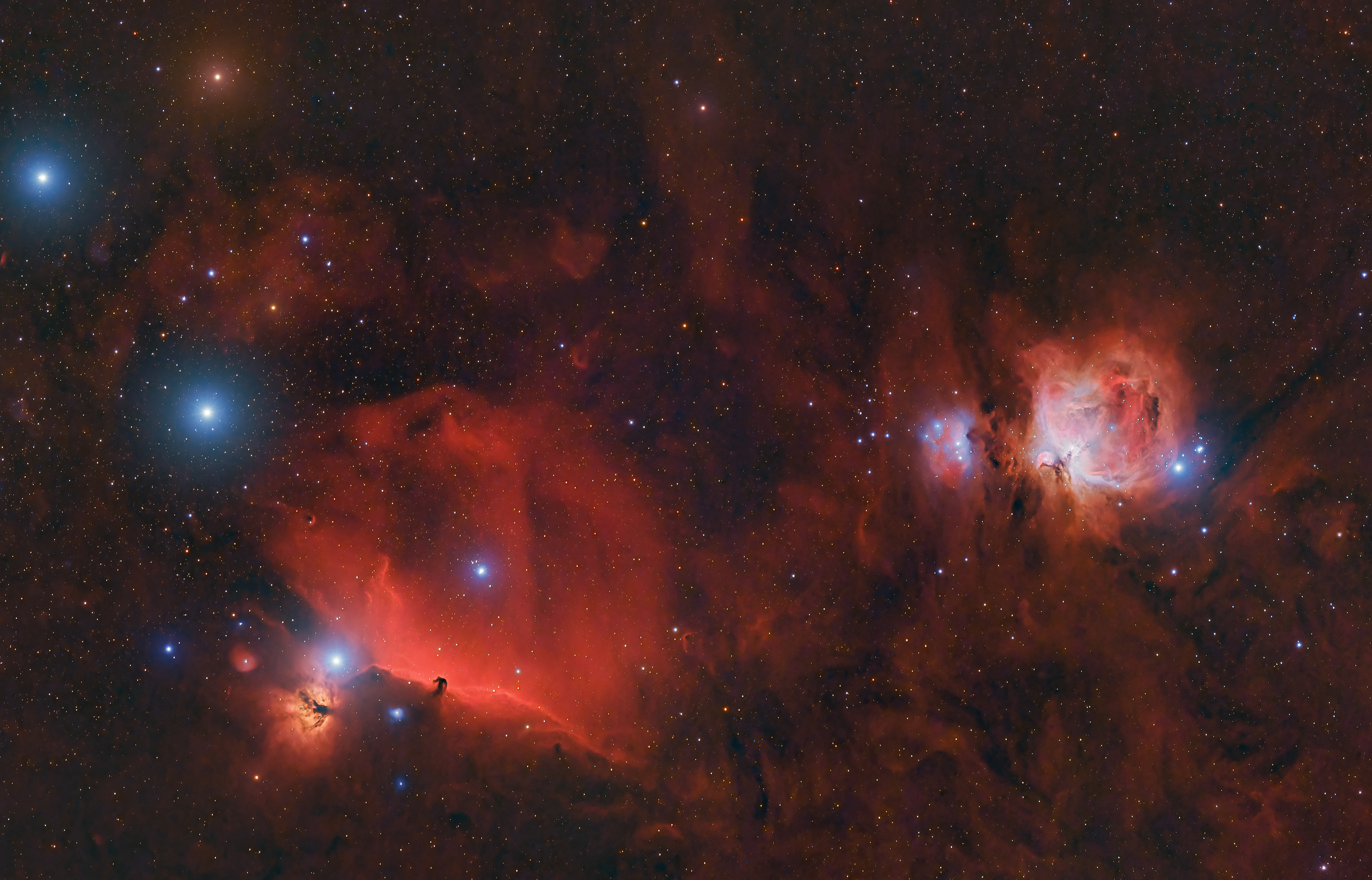 Orion and his belt in HaRGB