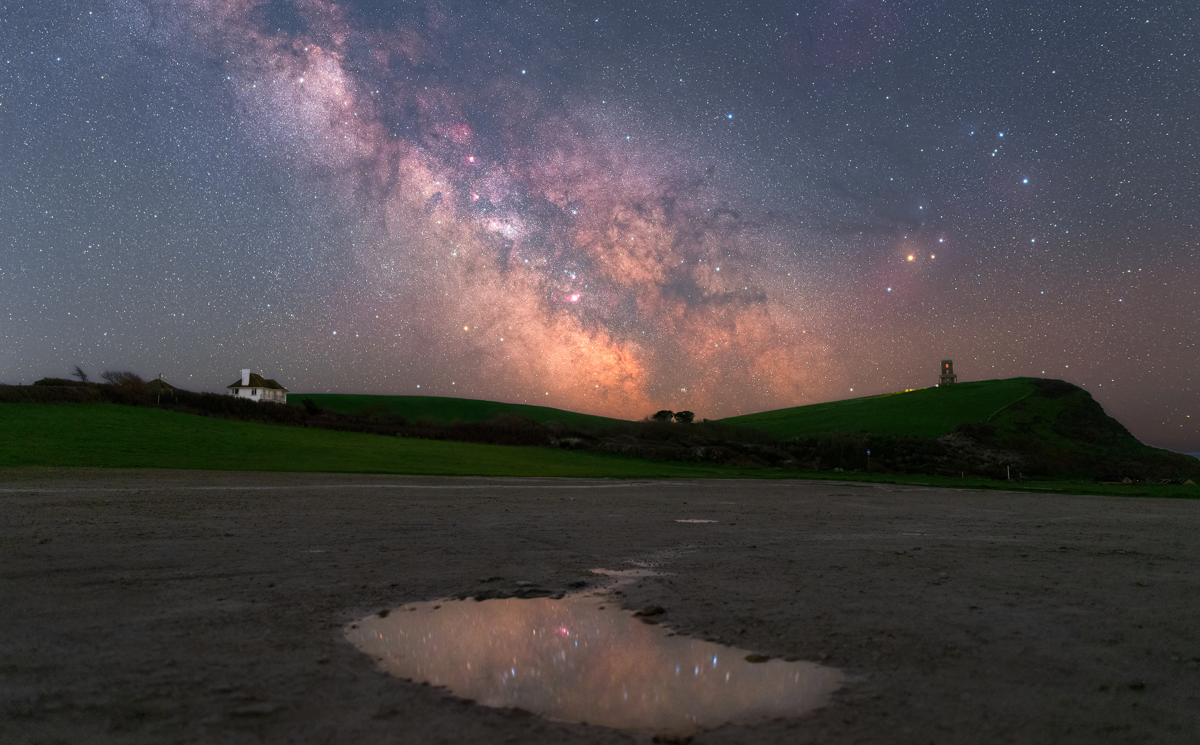 Night reflections at Kimmeridge Bay