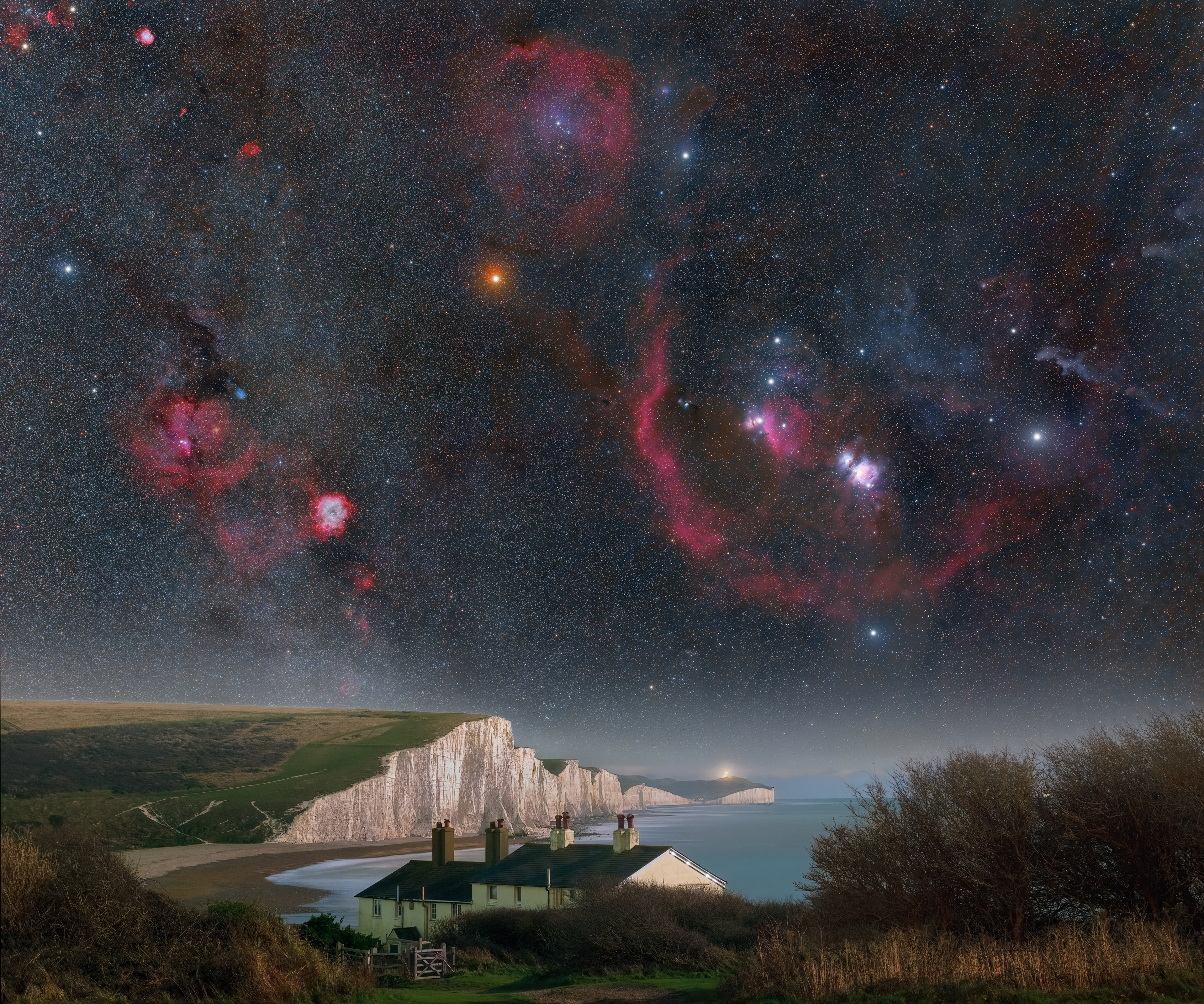Orion at the Seven Sisters
