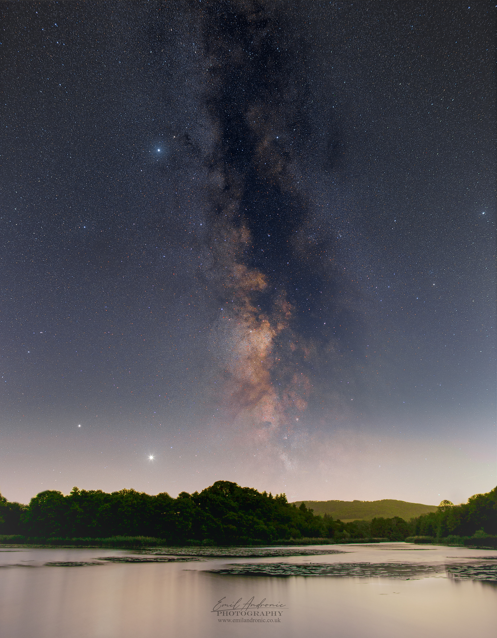 Milky way at Burton Hill Mill Pond