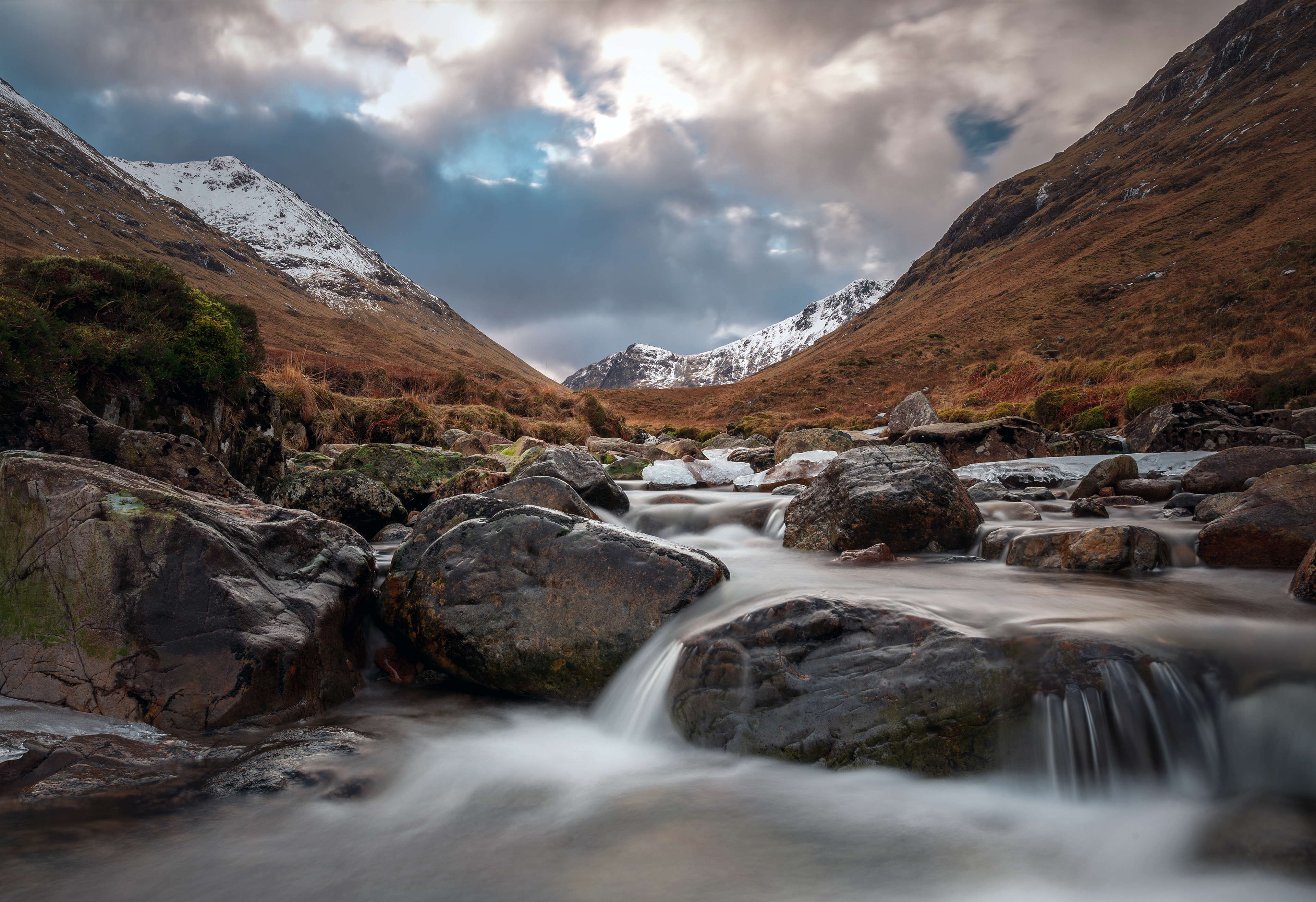 Stream in the Glencoe mountains