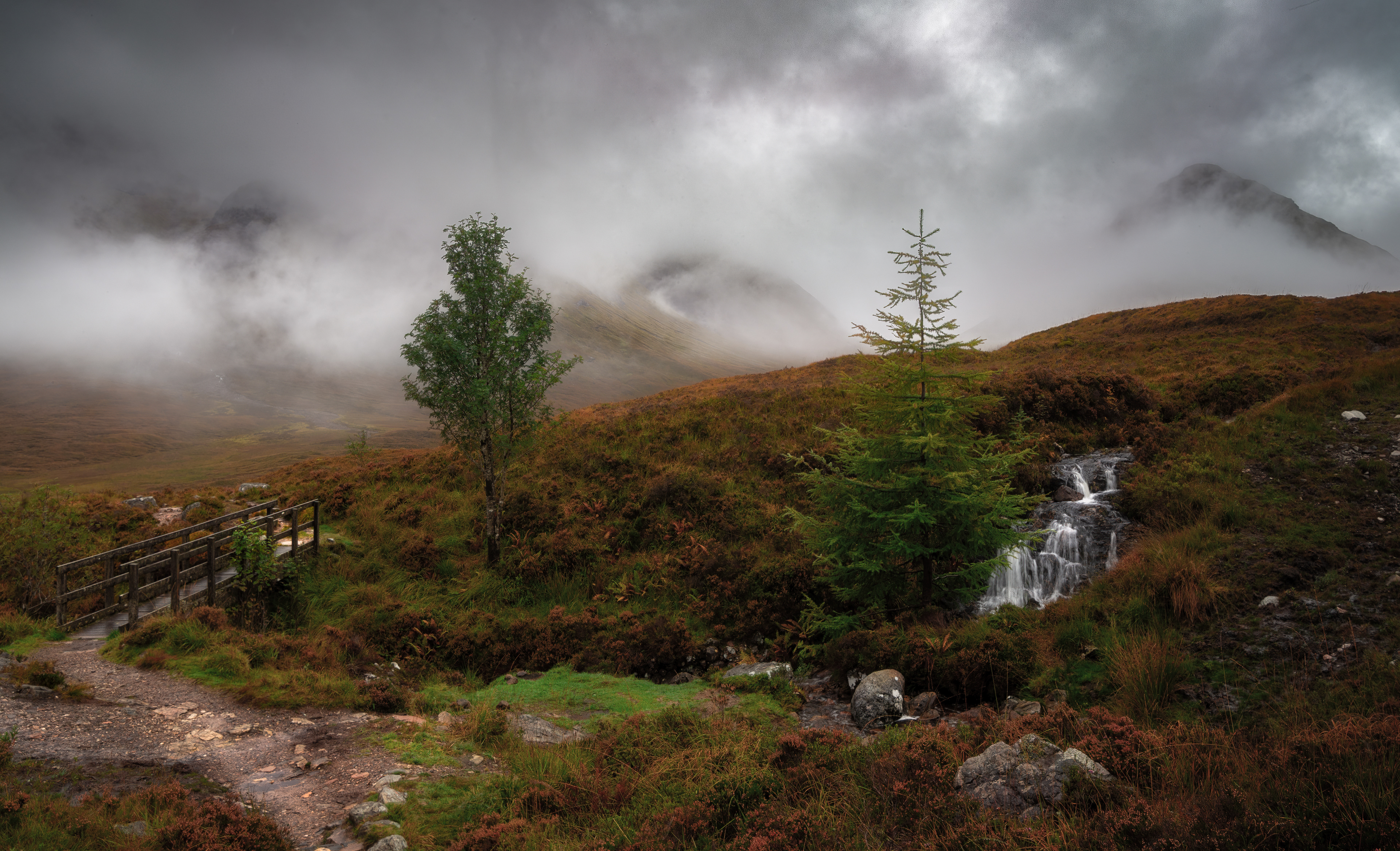 Misty morning at the Devil's Staircase