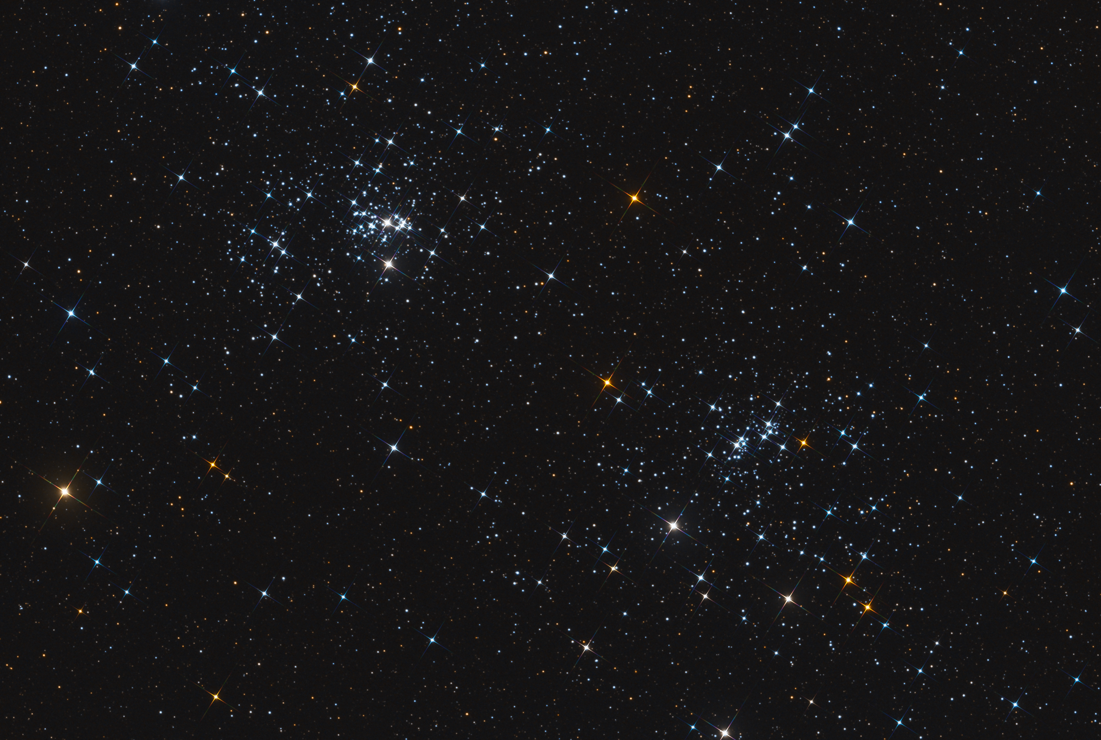 Double Cluster in Perseus (added spikes)