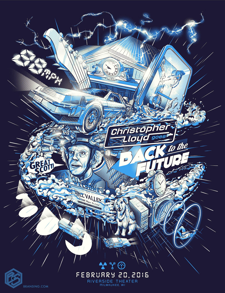 Screenprint Show Poster for Christopher Lloyd