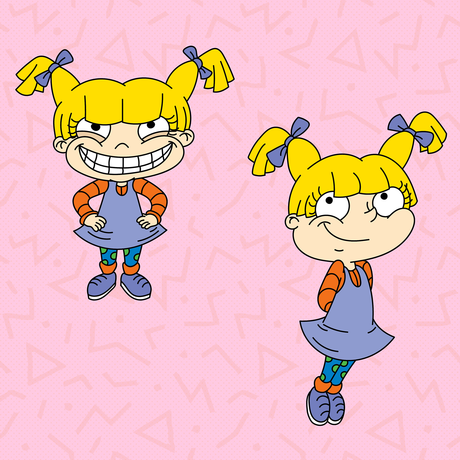 Creating character expressions - Angelica from 'Rugrats'